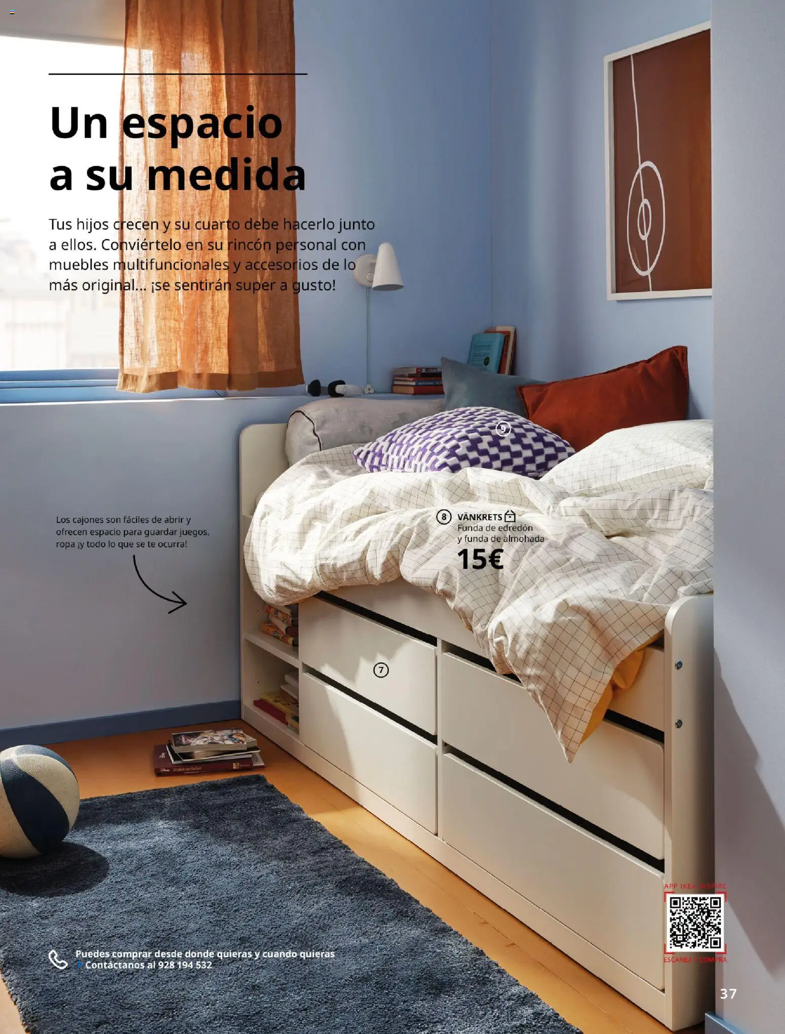 Catálogo IKEA  y los niños  │ válido desde el 06.03.2026 | Página: 37 | Productos: Edredón, Té, Ropa, Funda