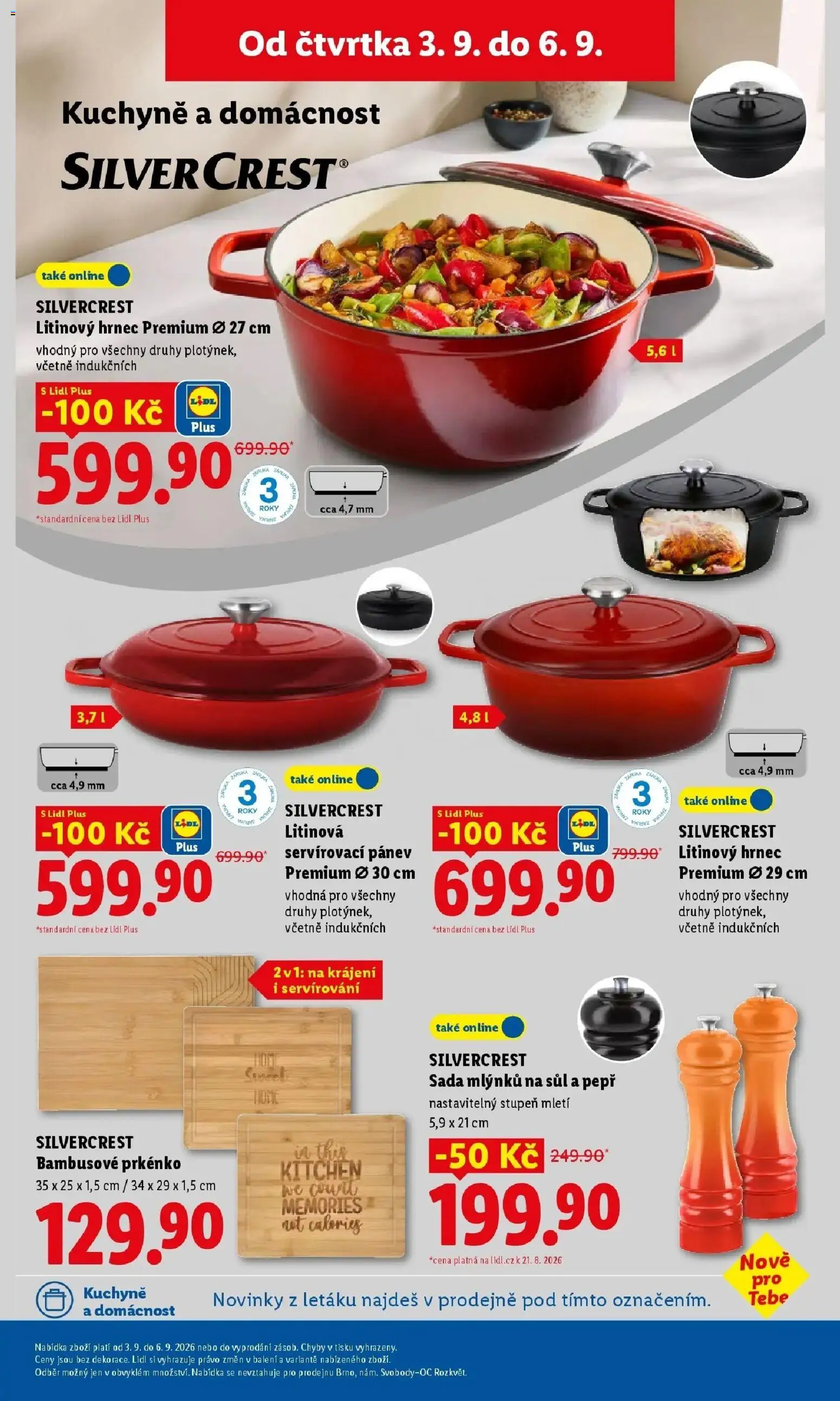 Lidl leták od 31.08.2026 - Nový akční leták | Strana: 23 | Produkty: Pánev, Hrnec, Kuchyně, Sůl
