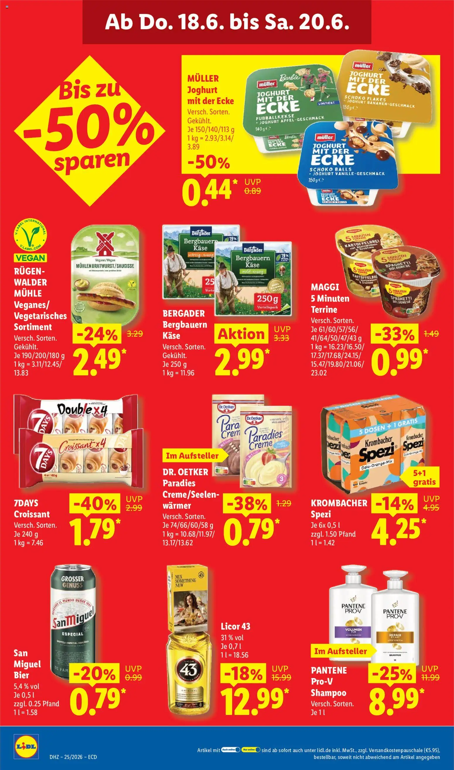 Lidl Prospekt – gültig ab 15.06.2026 | Seite: 62 | Produkte: Mühle, Käse, Joghurt, Croissant