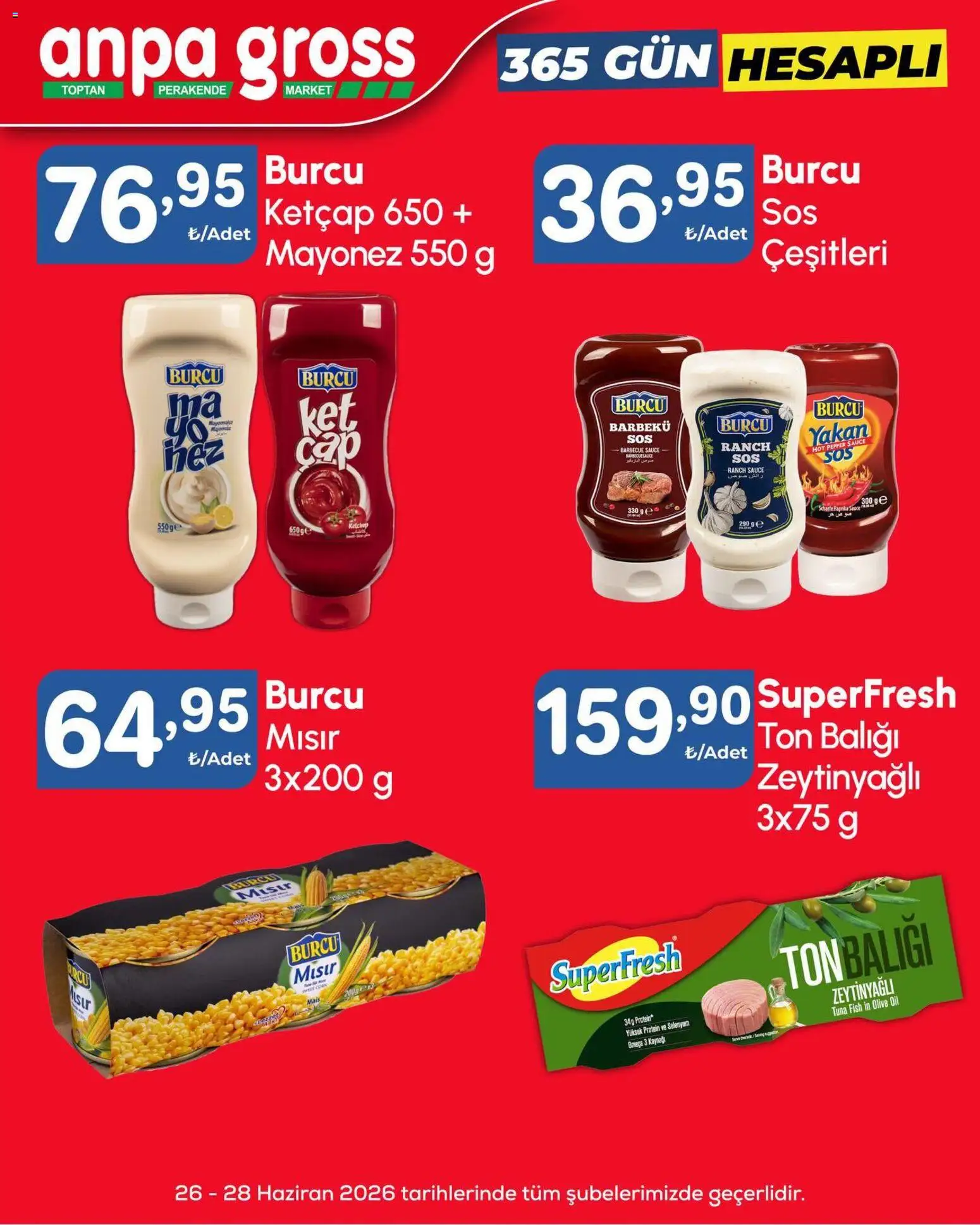 Anpa Gross Katalog - 25 Haziran 2026 tarihinden itibaren geçerlidir | Sayfa: 6 | Ürünler: Ketçap, Mayonez, Ton balığı, Mısır