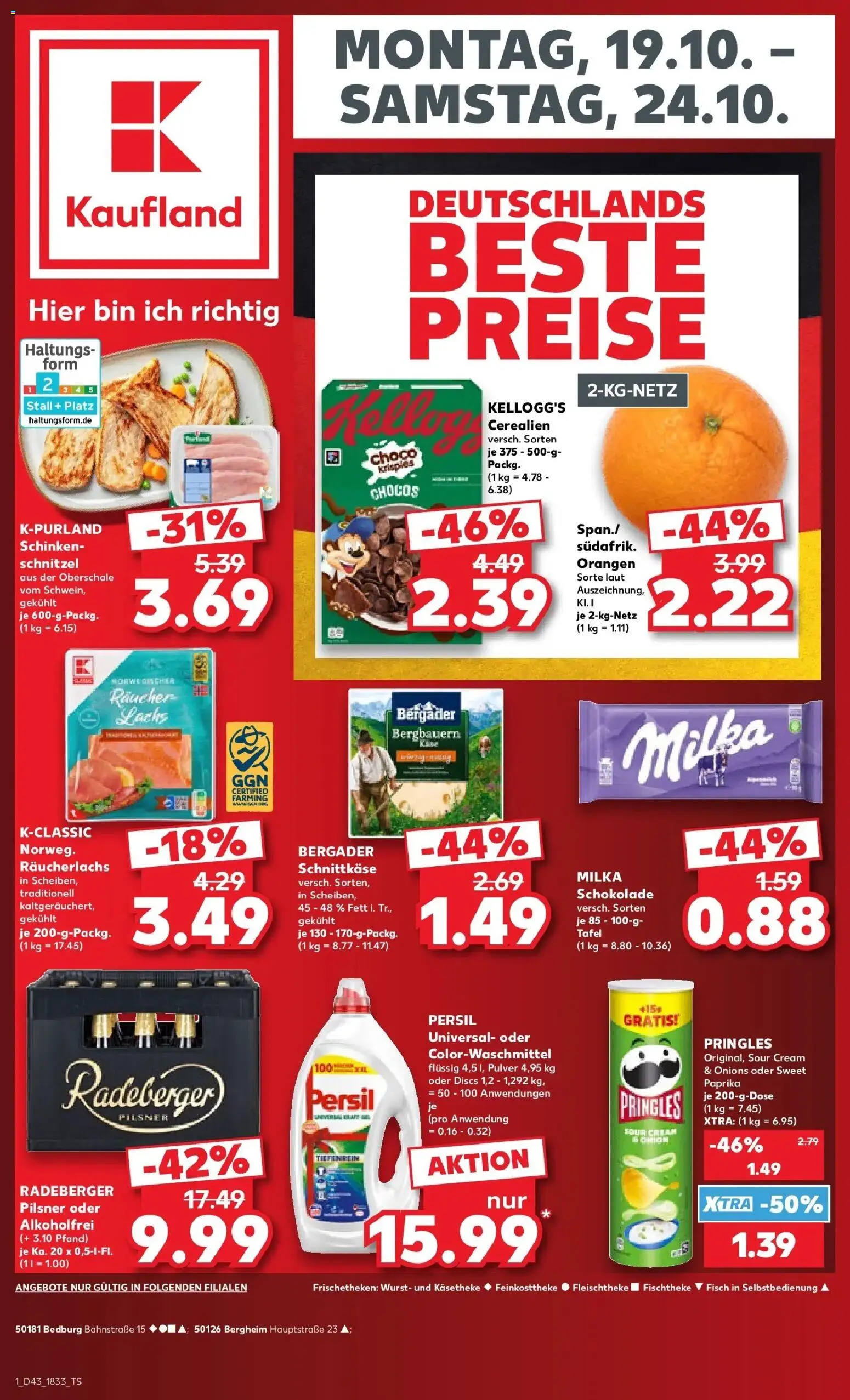 Prospekt Kaufland ab 19.10.2026 » Angebote Online zum Blättern | Seite: 5 | Produkte: Orangen, Schnitzel, Paprika, Persil