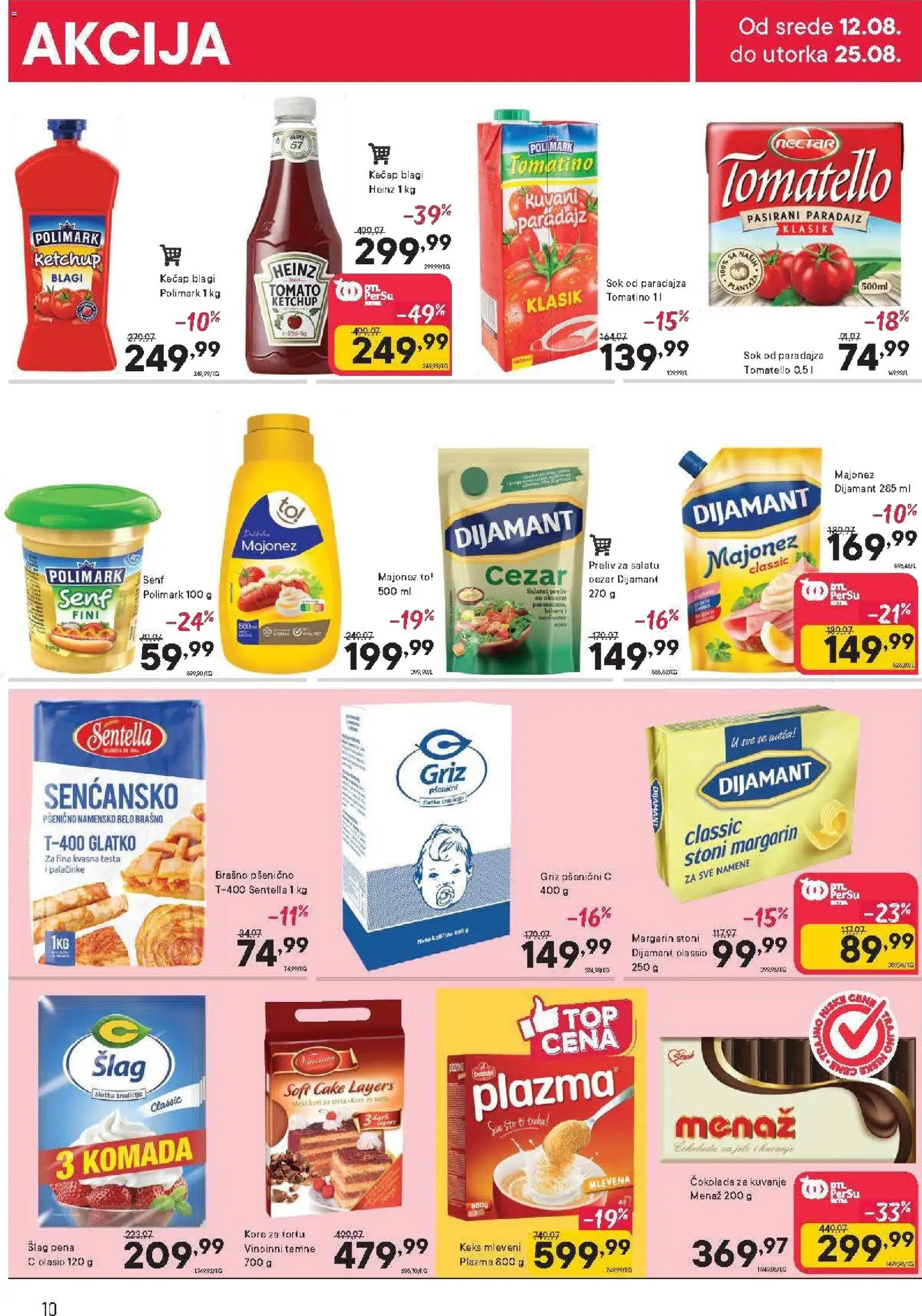 PerSu katalog - važi od 12.08.2026 | Strana: 10 | Proizvode: Kečap, Keks, Pasirani paradajz, Brašno