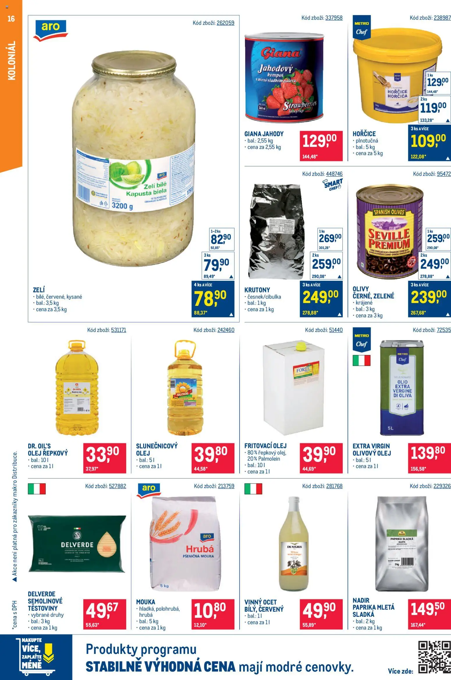 Makro leták - Gastronomie od 07.10.2026 | Strana: 16 | Produkty: Jahody, Paprika, Kapusta, Olivy