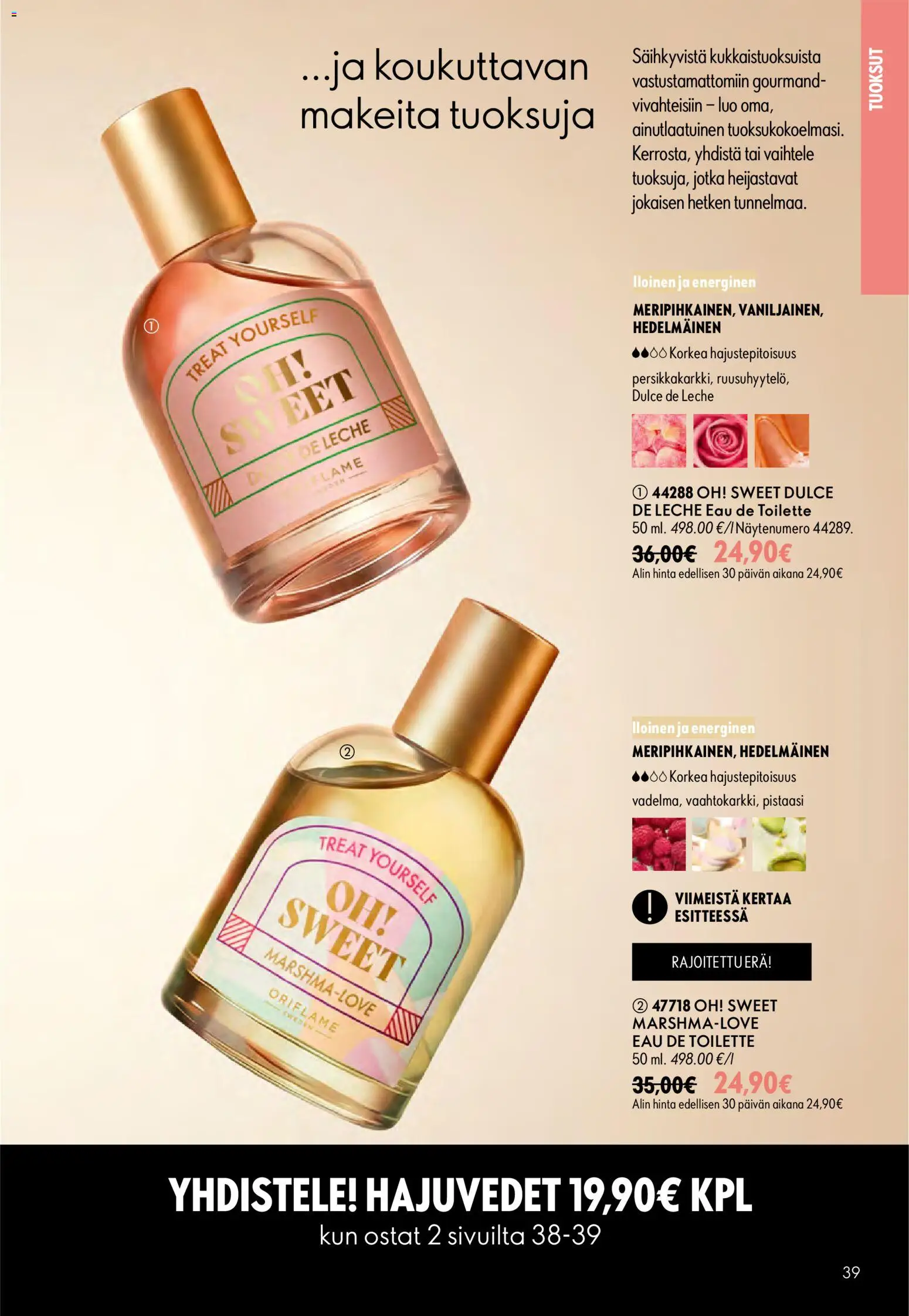 Oriflame tarjoukset – voimassa 16/09/2026 alkaen | Sivu: 39 | Tuotteet: Eau de toilette
