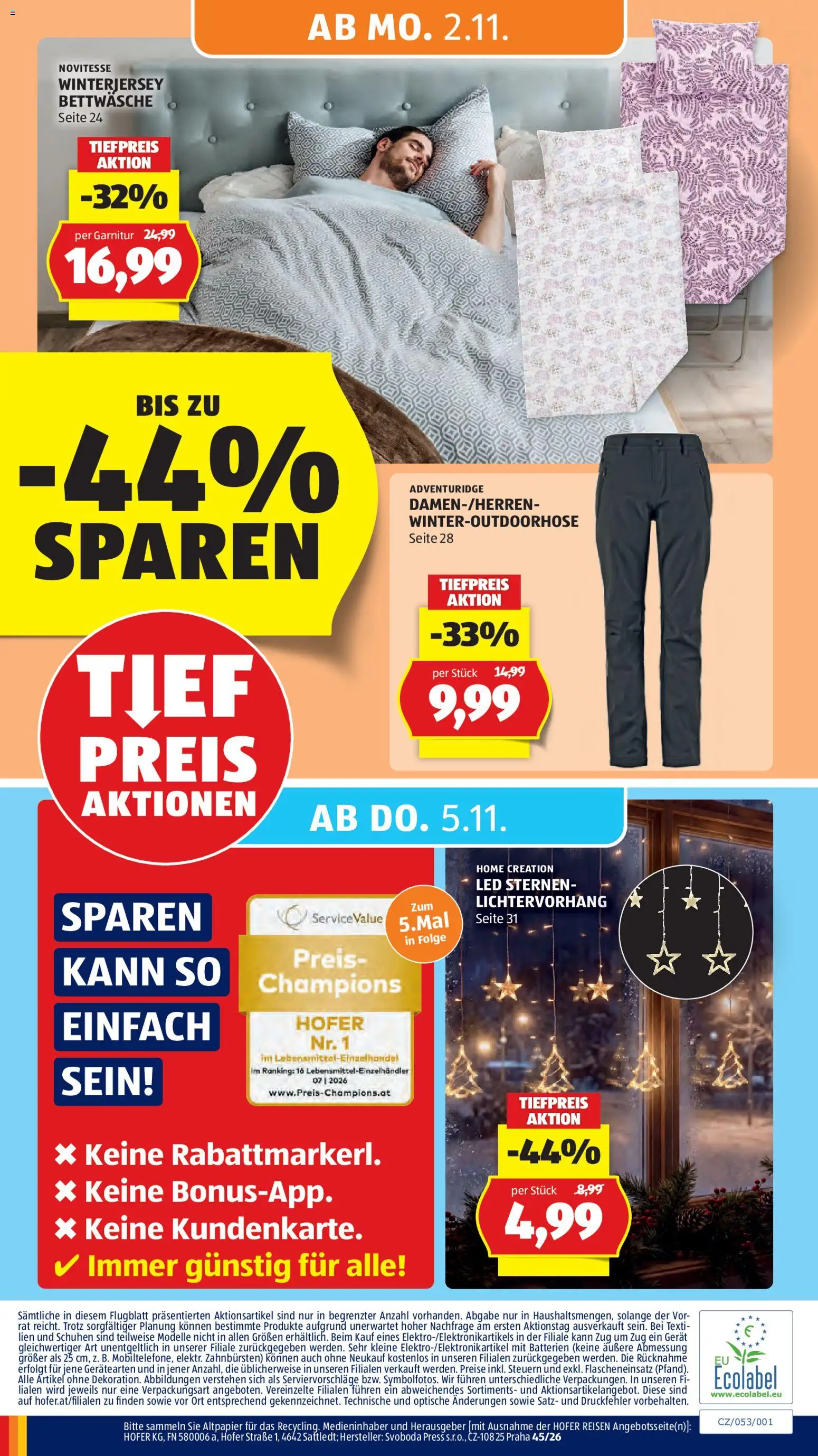 Hofer Flugblatt gültig ab 30.10.2026 | Seite: 50