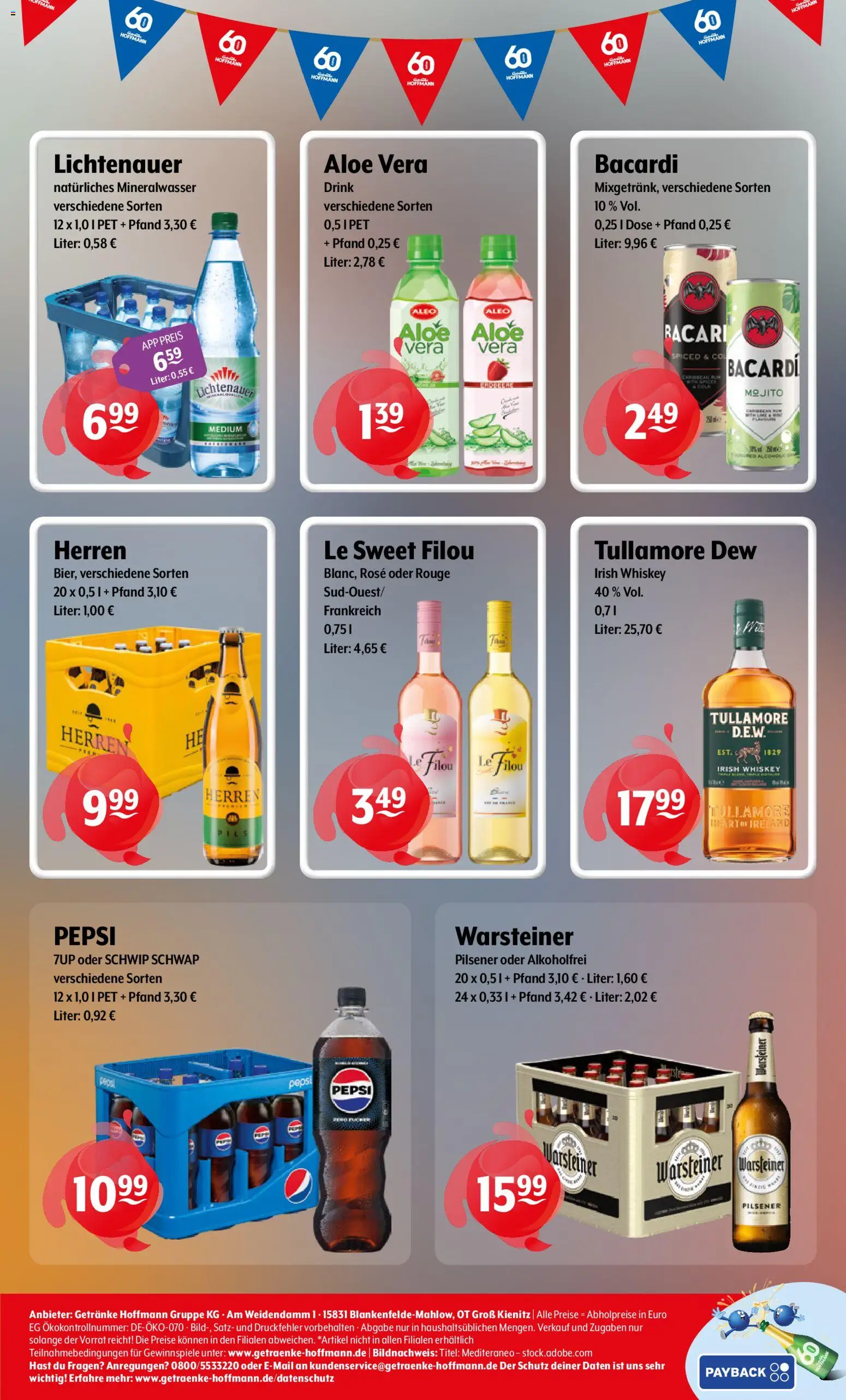 Getränke Hoffmann Prospekt – gültig ab 15.06.2026 | Seite: 8 | Produkte: Pils, Mineralwasser, Warsteiner, Whiskey