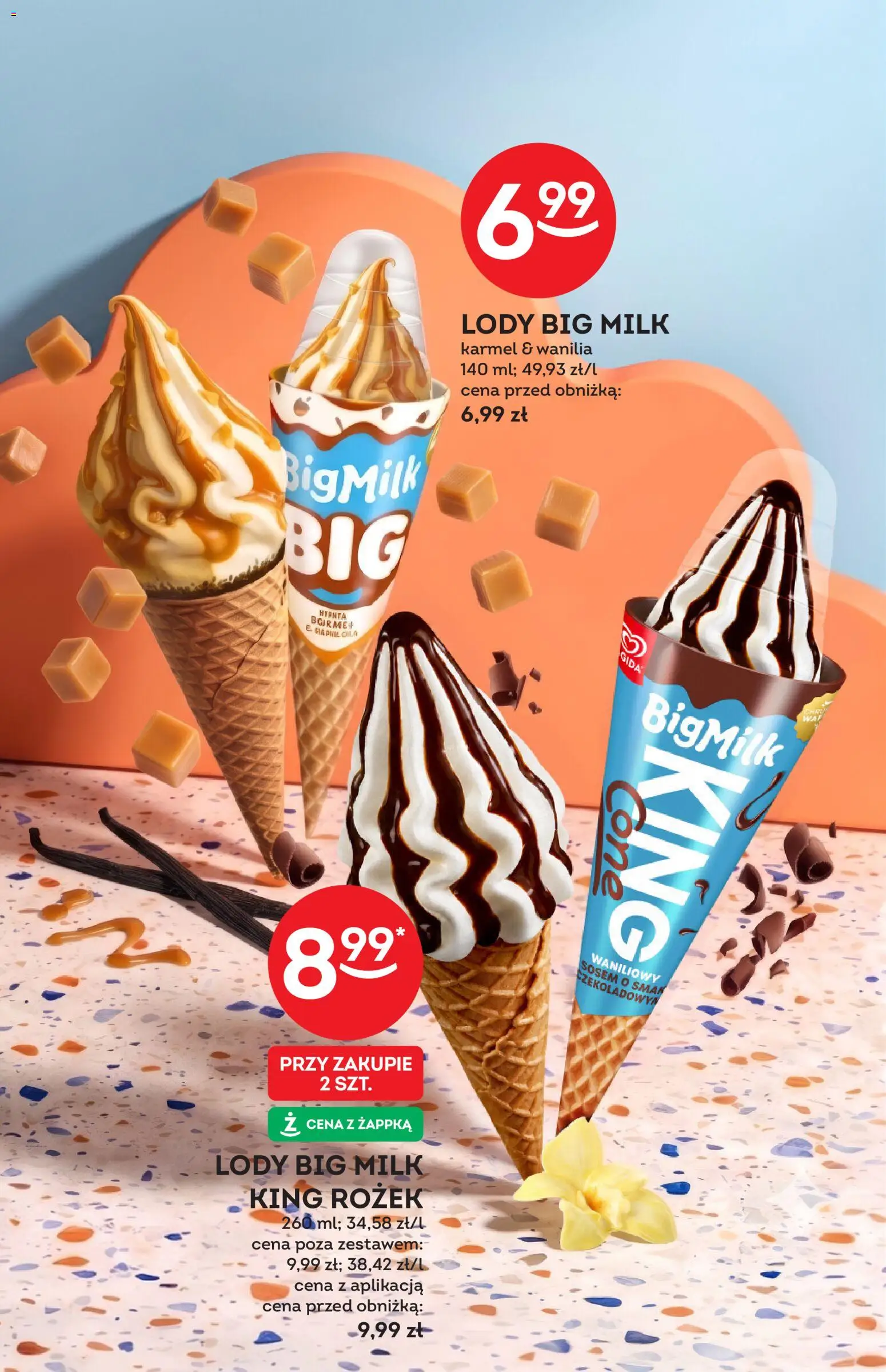 Żabka gazetka - Katalog lodowy od 20.05.2026 | Strona: 11 | Produkty: Big Milk, Lody