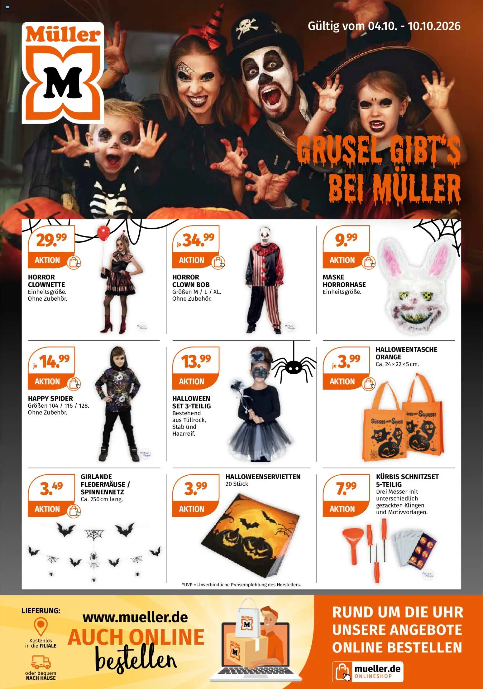 Müller Halloween-Highlights – gültig ab 04.10.2026 | Seite: 1