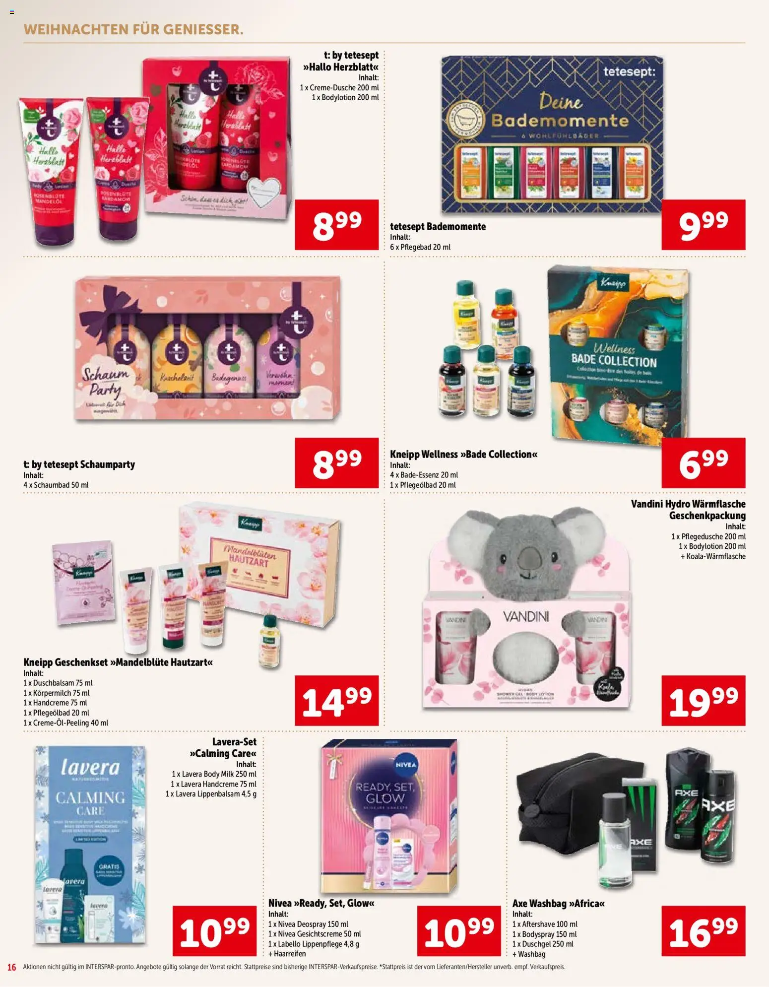 Interspar Geschenke - Paradies gültig ab 15.10.2026 | Seite: 16 | Produkte: Körpermilch, Handcreme, Duschgel