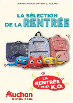 Auchan - Prévisualisation de Auchan Cartables, rentrée valide à partir de 30/06/2026
