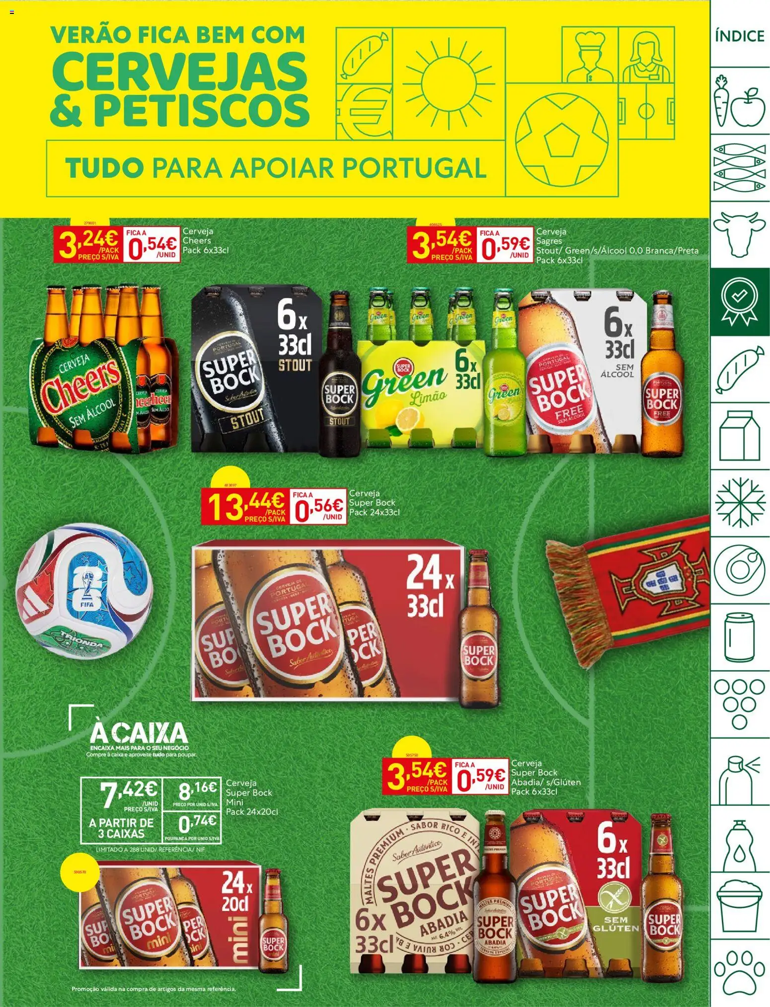 Recheio folheto │ válido de 23/06/2026 | Página: 7 | Produtos: Super bock, Cera, Caixa, Cerveja