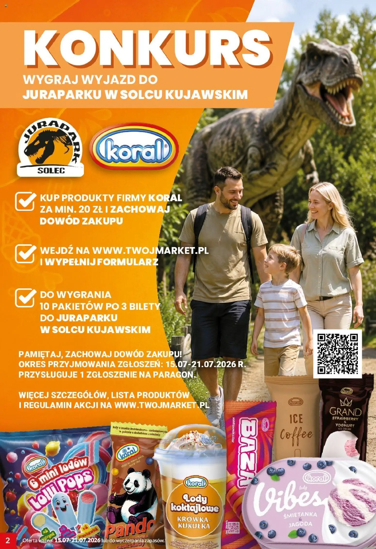 Twój Market gazetka od 15.07.2026 | Strona: 2 | Produkty: Krowka, Lody