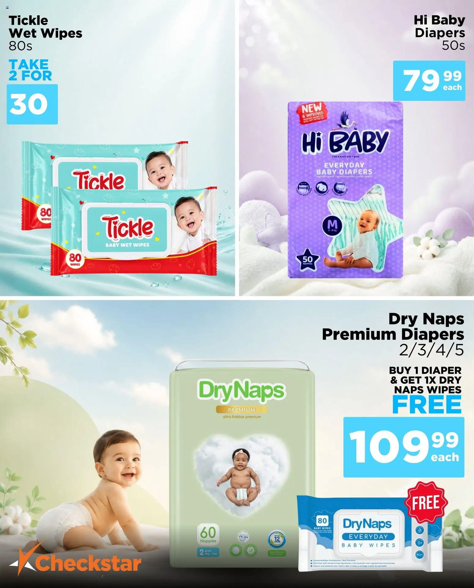 New Check Star catalogue – valid from 14/08/2026 | Page: 13 | Products: Diapers, Baby diapers, Nappies