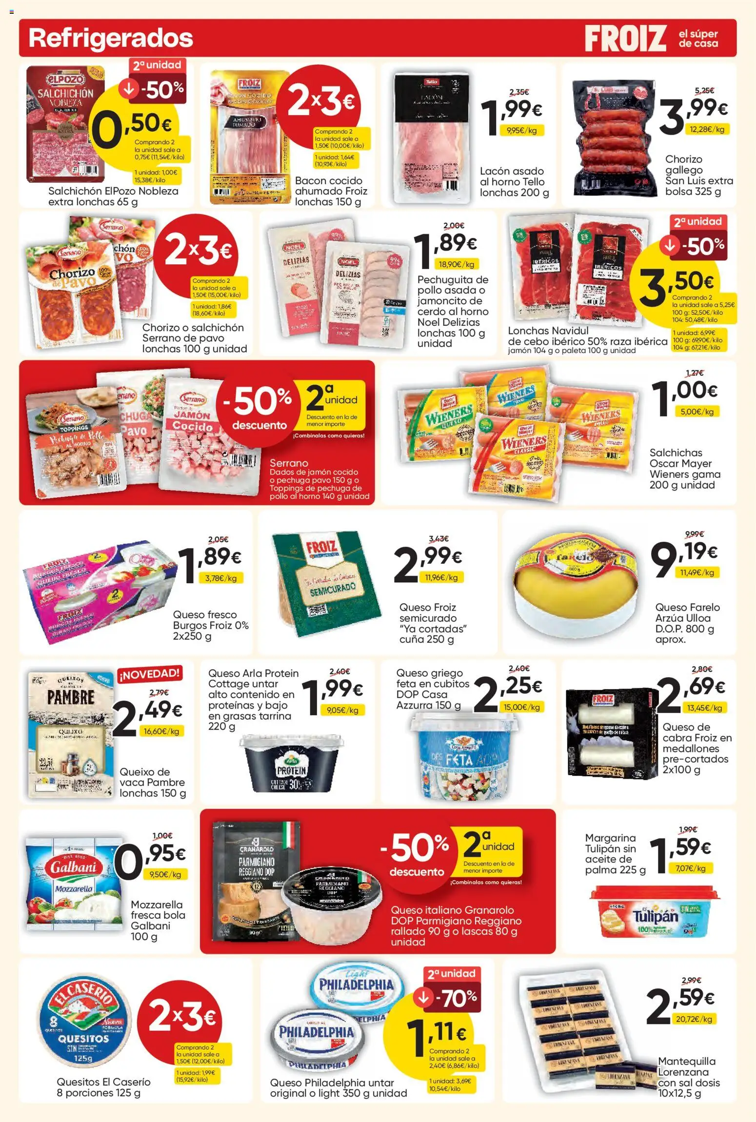 Froiz folleto │ válido desde el 27/08/2026 | Página: 8 | Productos: Jamón, Margarina, Salchichas, Pavo