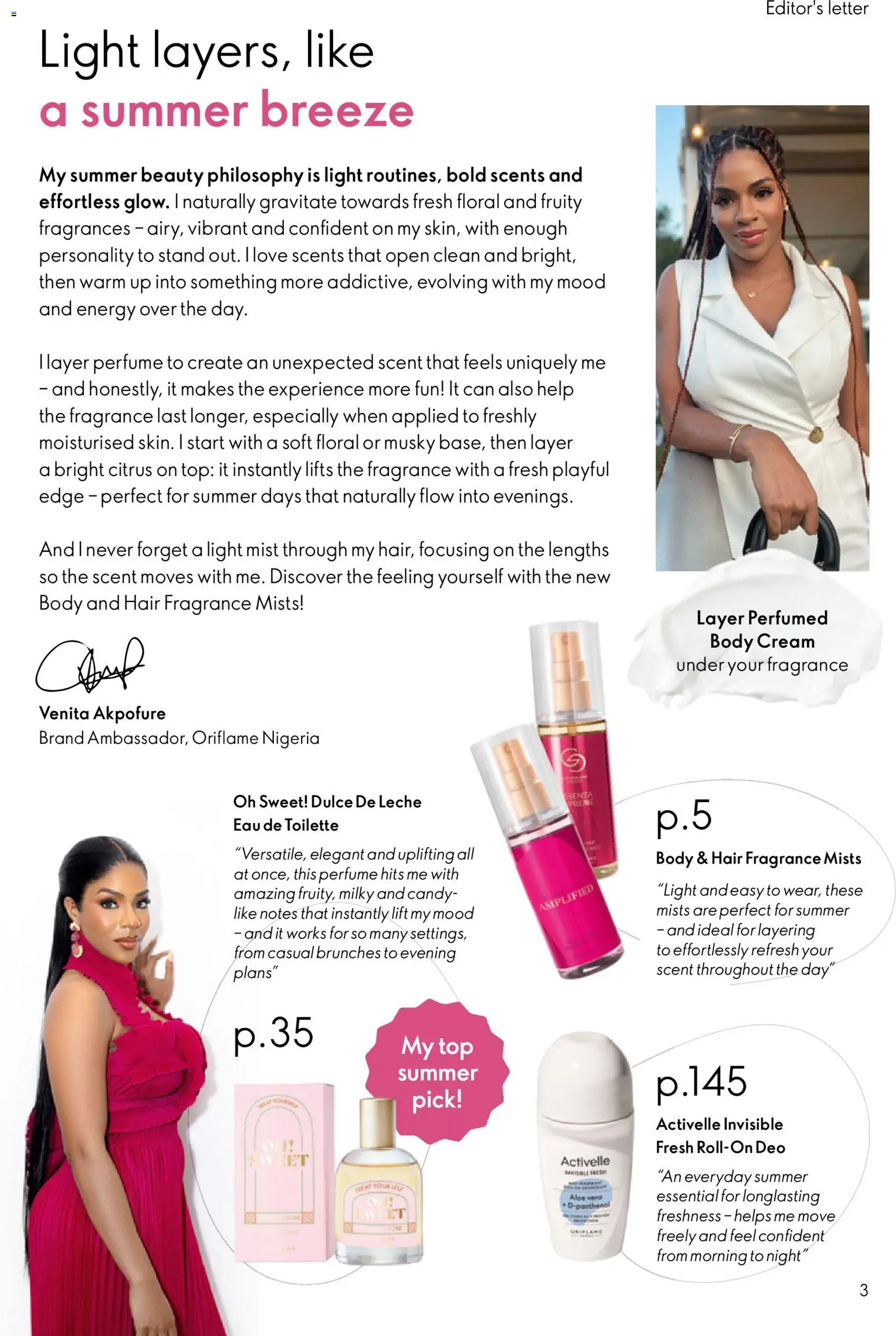 {H1} | Page: 3 | Products: Perfume, Eau de toilette, Body cream, Cream