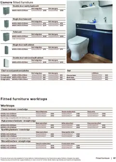 Preview of B&Q - Bathrooms valid from 16.12.2025 | Page: 87 | Products: Toilet, Cabinet, Handles, Wall cabinet