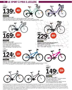 E.Leclerc - Prévisualisation de E.Leclerc Rentree des classes valide à partir de 28/07/2026 | Page: 70 | Produits: Vélo, Poignées, Panier, Casque