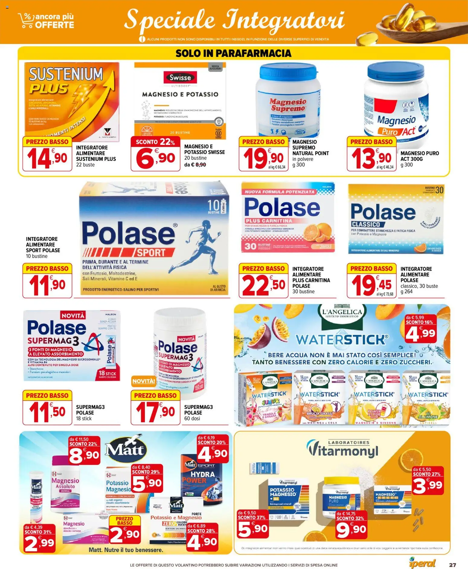 Volantino Iperal del 01/07/2026 | Pagina: 27 | Prodotti: Tè, Acqua, Limone, Arancia