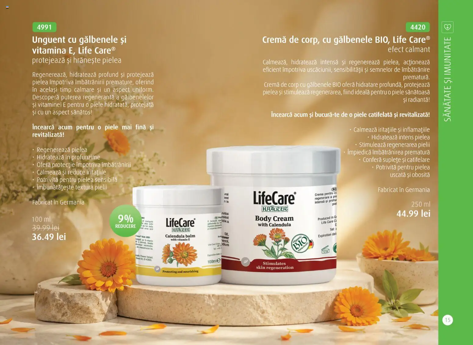 Noul catalog Life Care – valabil de la 01.10.2026 | Pagină: 17 | Produse: Bio, Body, Cremă, Cremă de corp