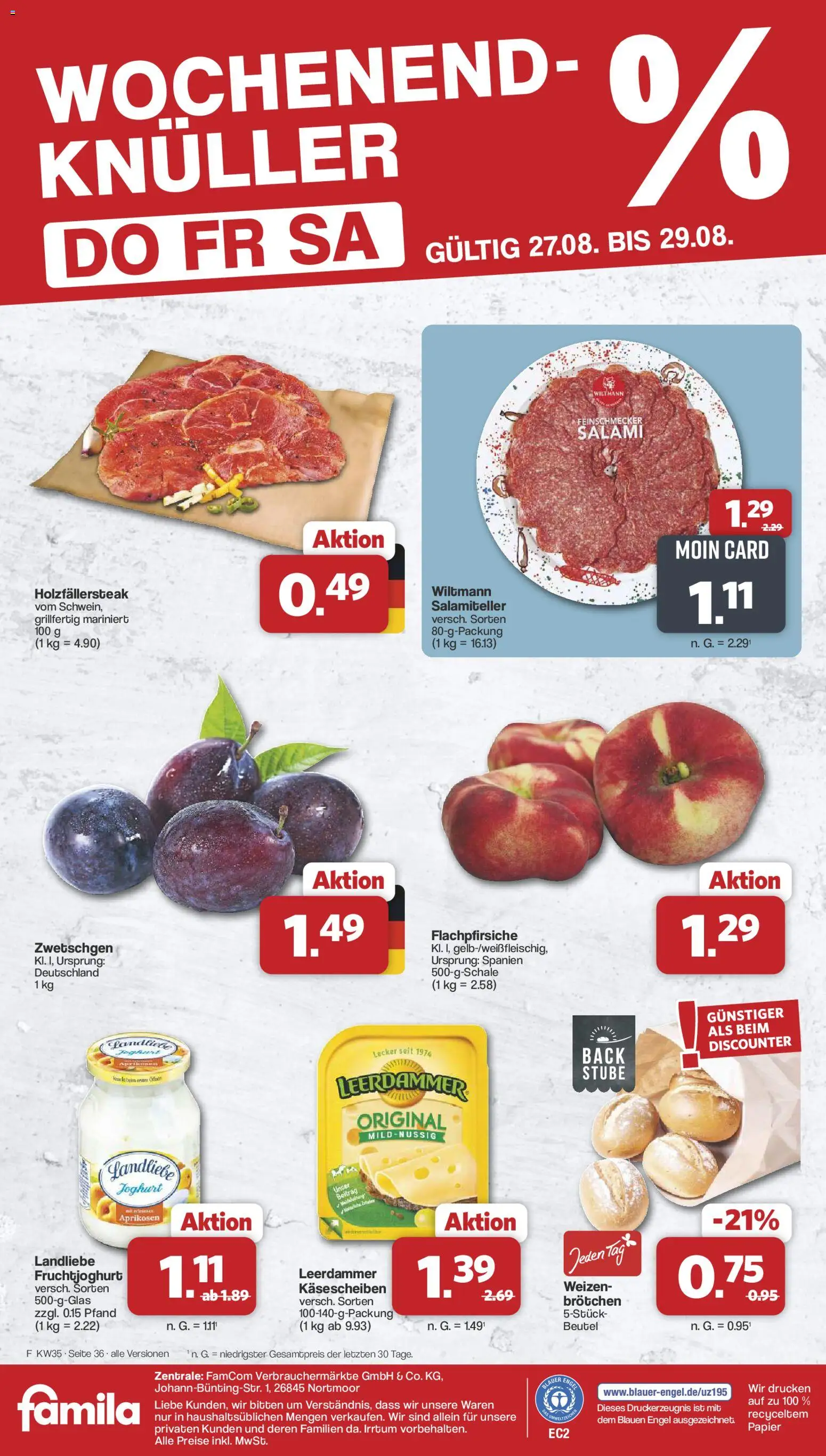 Famila Nordwest Prospekt – gültig ab 23.08.2026 | Seite: 40 | Produkte: Joghurt, Fruchtjoghurt, Leerdammer, Landliebe joghurt
