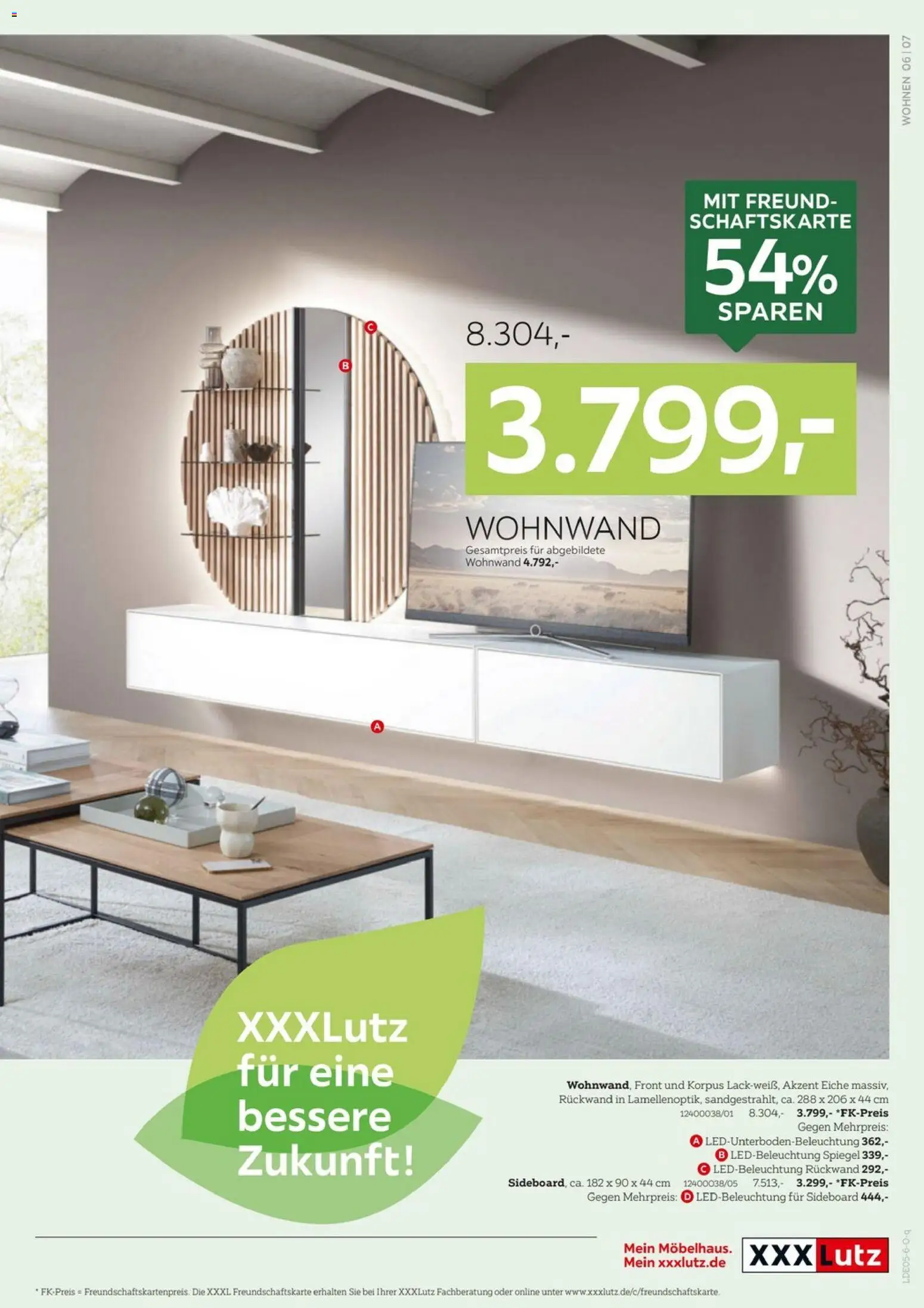 XXXLutz Massivholzmöbel – gültig ab 01.05.2026 | Seite: 7 | Produkte: Sideboard, Wohnwand, Spiegel