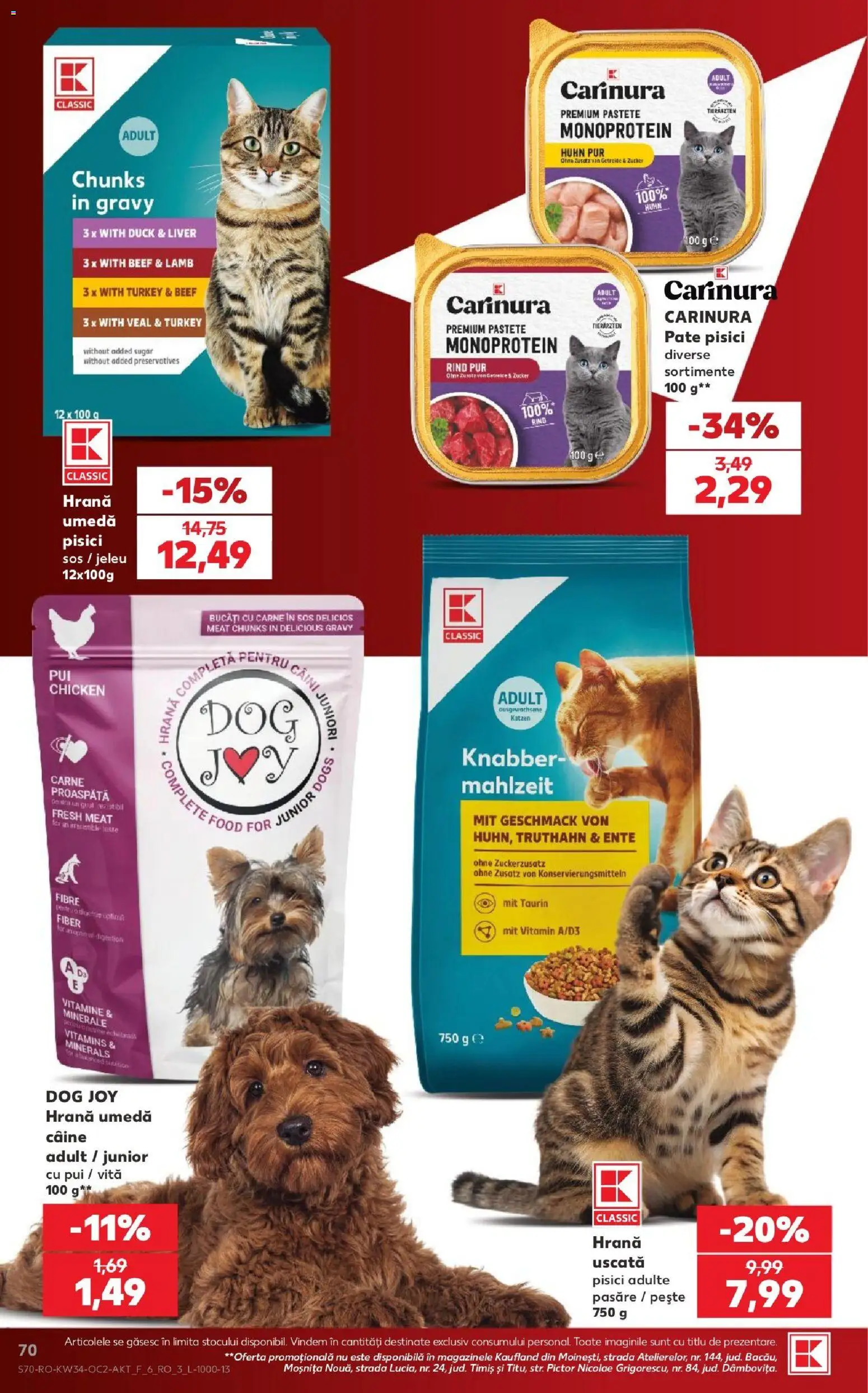 Noul catalog Kaufland – valabil de la 19.08.2026 | Pagină: 70 | Produse: Vită, Premium, Pui, Pește