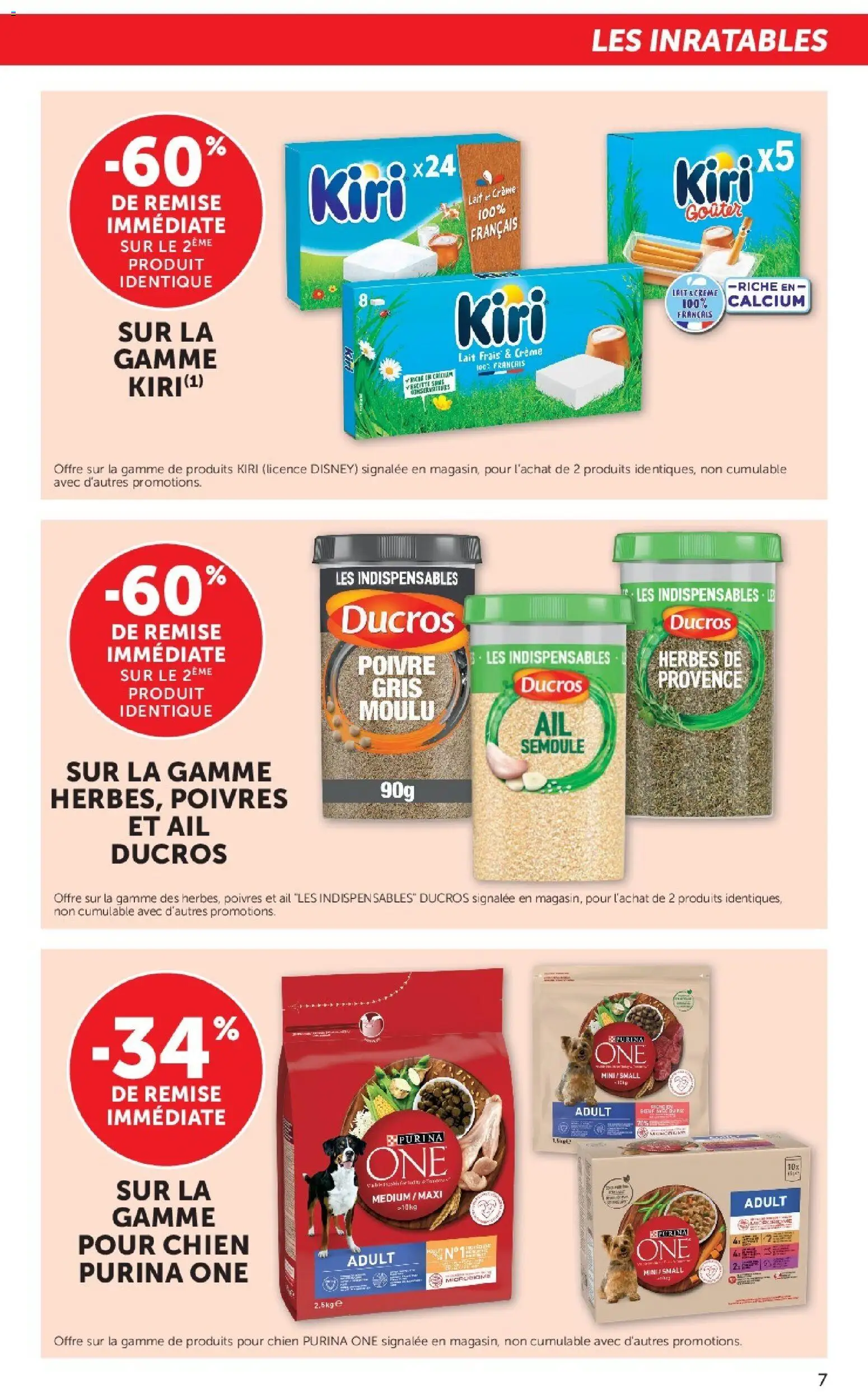 {H1} | Page: 7 | Produits: Ail, Kiri, Semoule, Lait