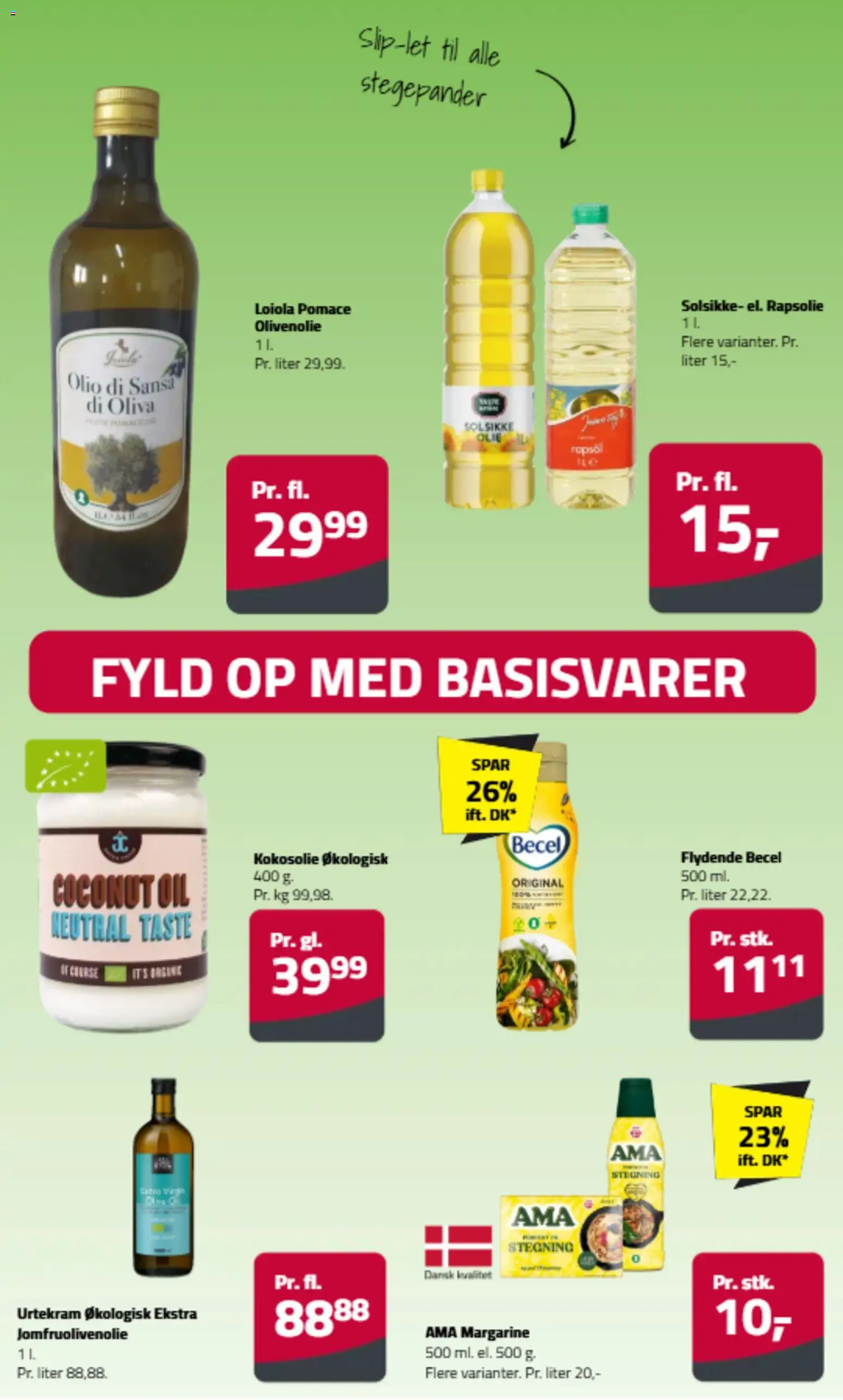Fleggaard tilbudsavis – gyldig fra 26.05.2026 | Side: 5 | Produkter: Olie, Kokosolie, Margarine, Olivenolie