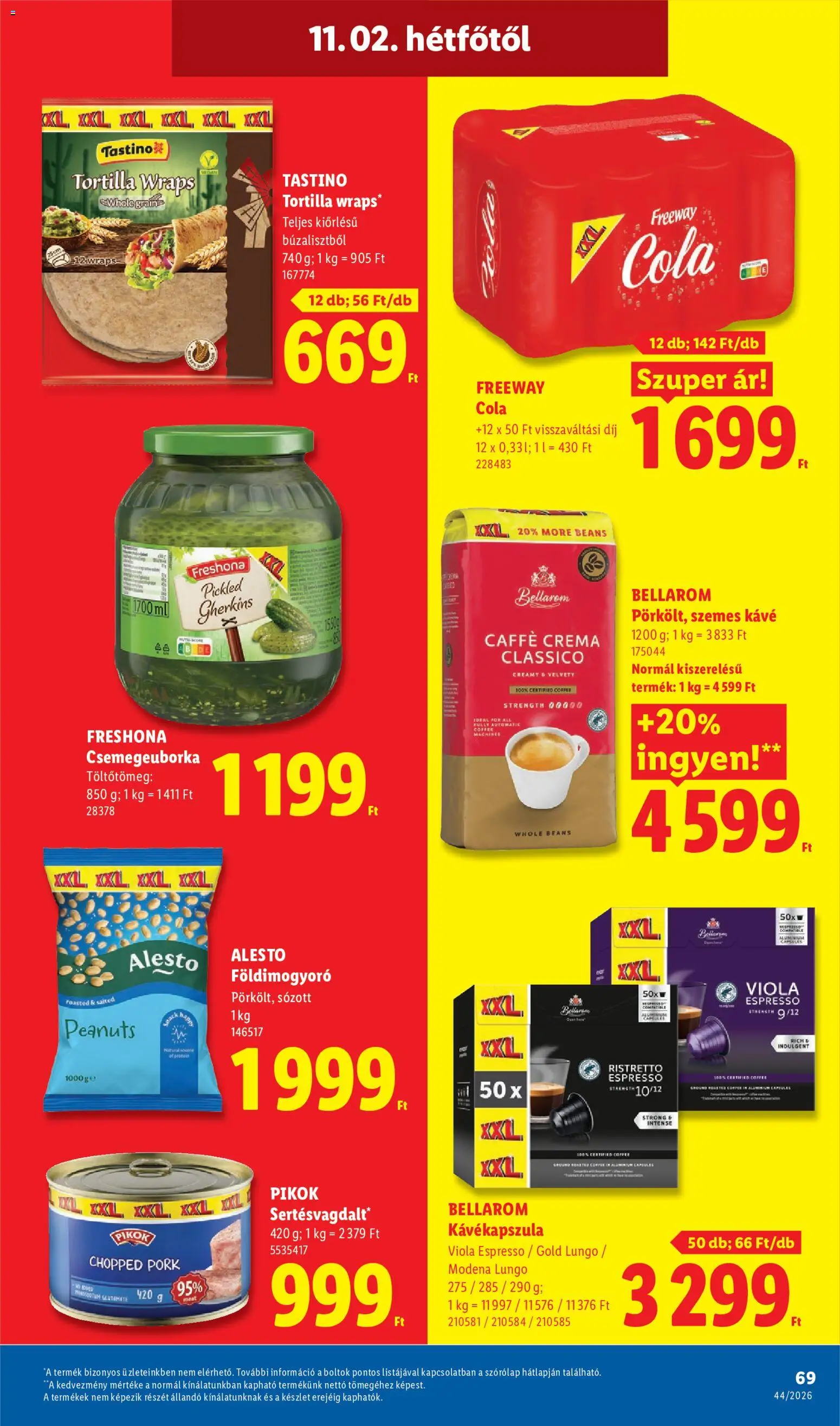 Lidl akciós ujság - amely érvényes a következő dátumtól: 2026.10.29. | Oldal: 69