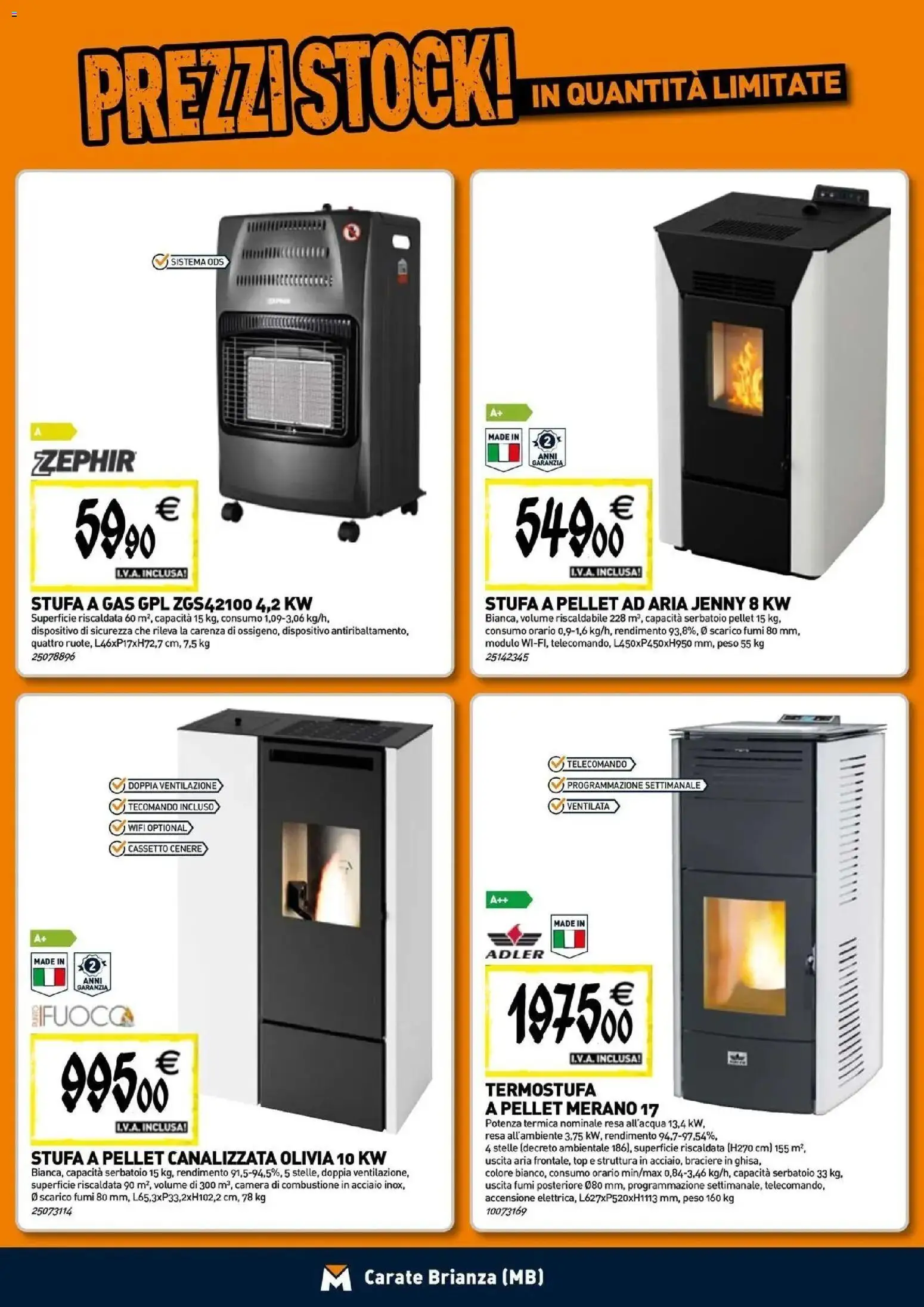Nuovo TECNOMAT catalogo Carate Brianza dal 24/09/2026 > offerte anteprima 🛍️ | Pagina: 8 | Prodotti: Pellet, Stufa a pellet, Stufa, Top