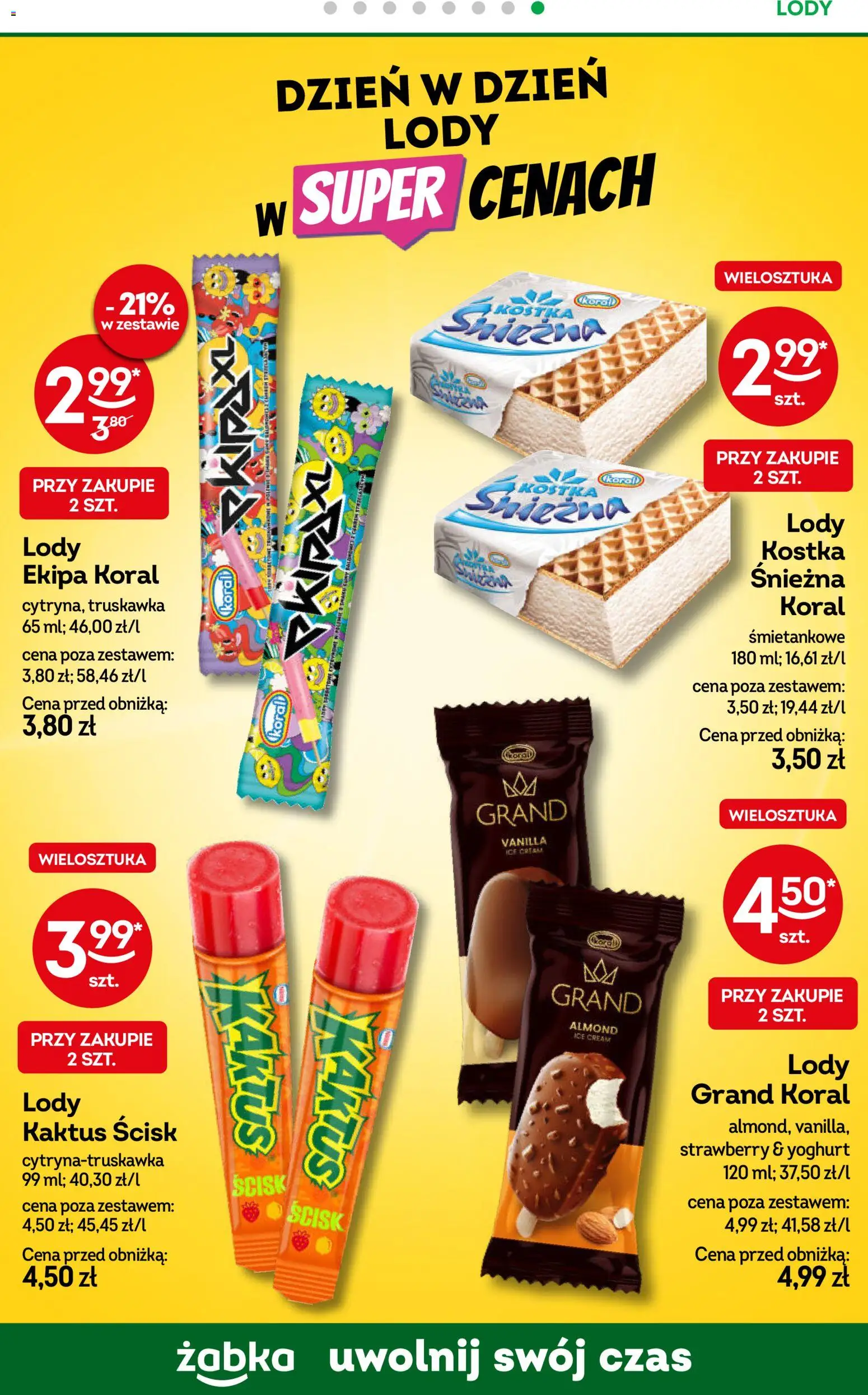 Żabka gazetka od 17.06.2026 | Strona: 57 | Produkty: Lody