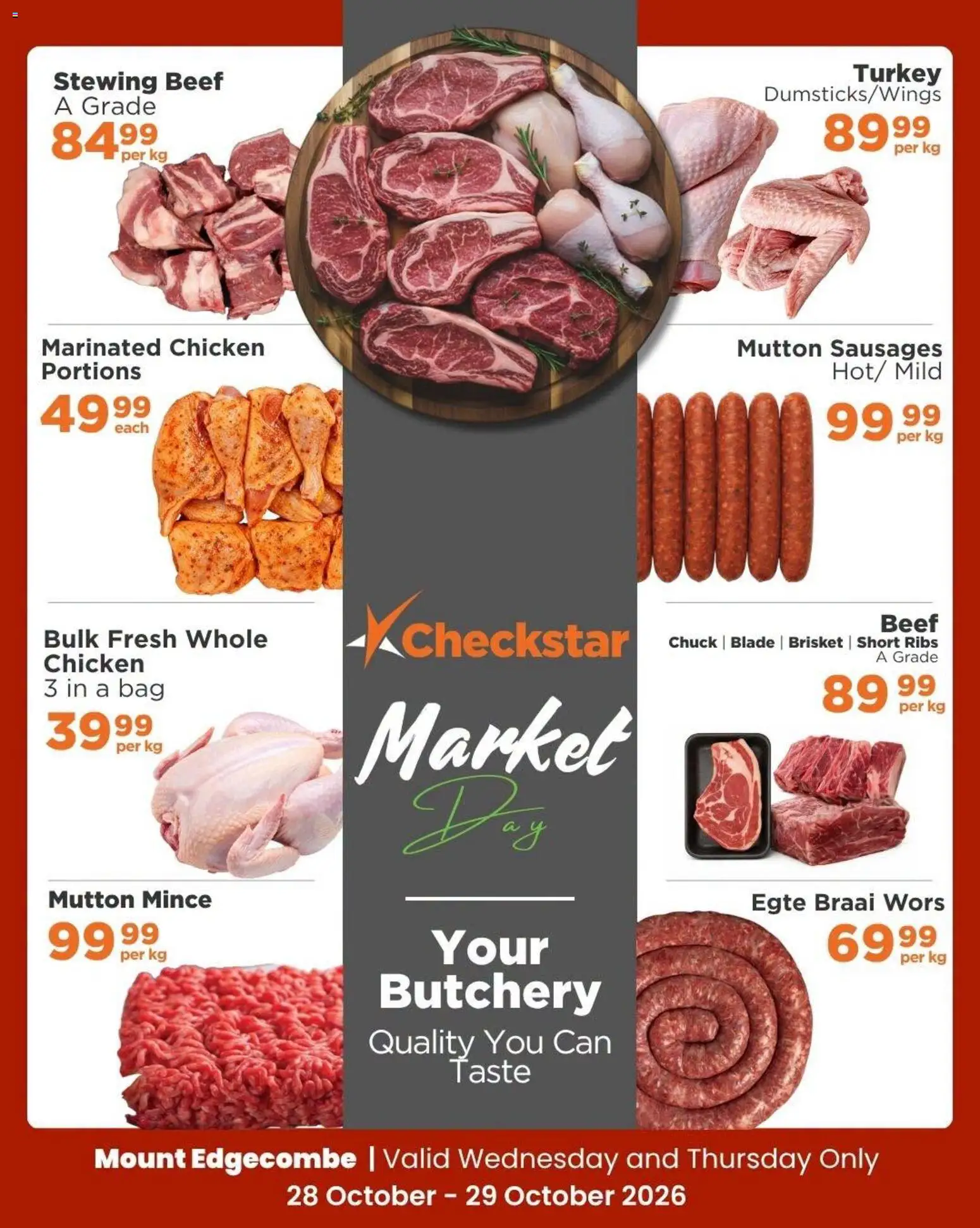 New Check Star catalogue – valid from 28/10/2026 | Page: 6 | Products: Turkey, Ribs, Chicken, Beef