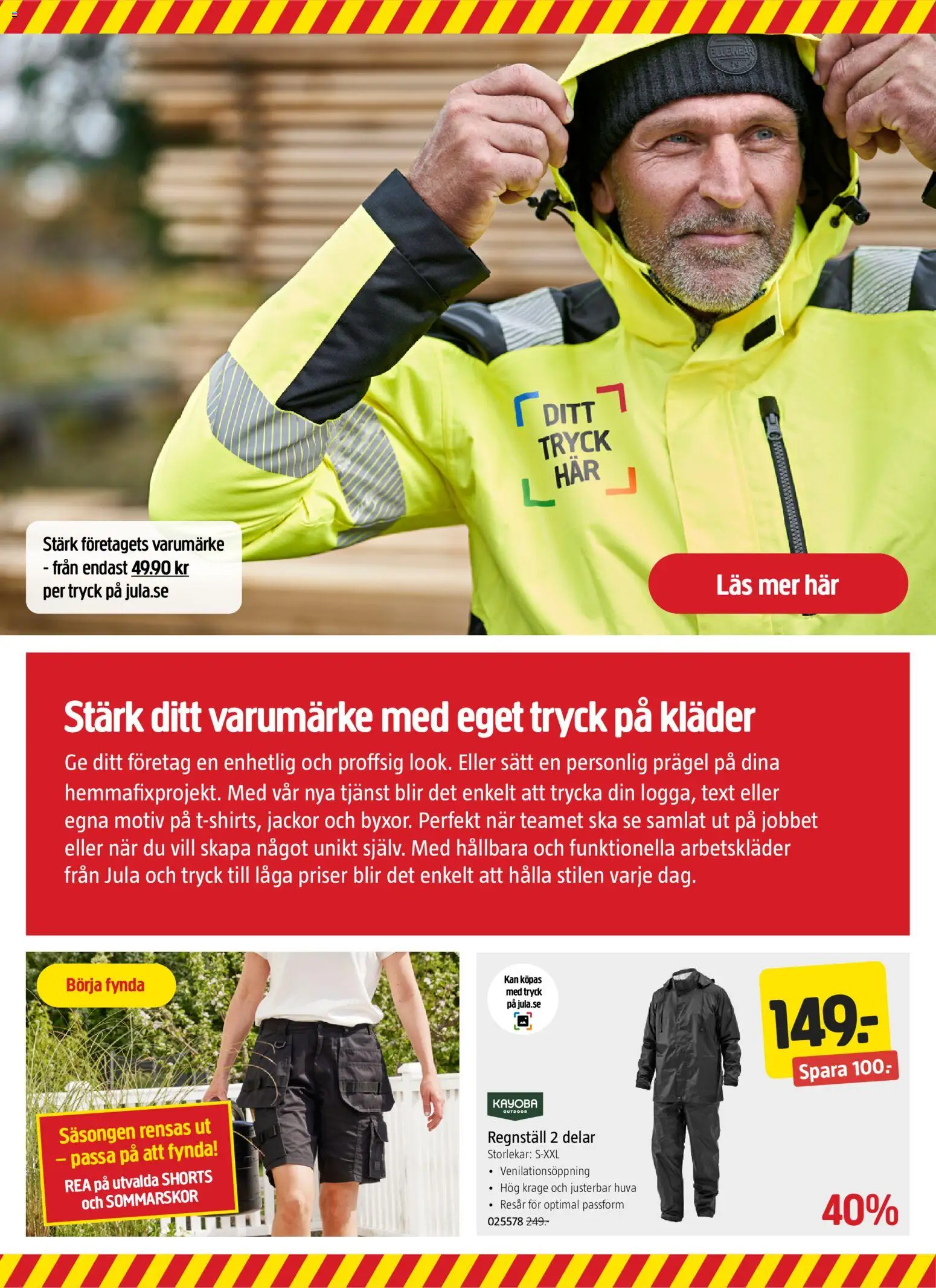 Jula reklamblad aktuell från 20/08/2026 | Sida: 10 | Produkter: Kläder, Shorts