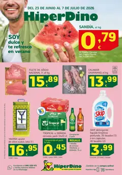 Vista previa HiperDino folleto válido desde el 23/06/2026