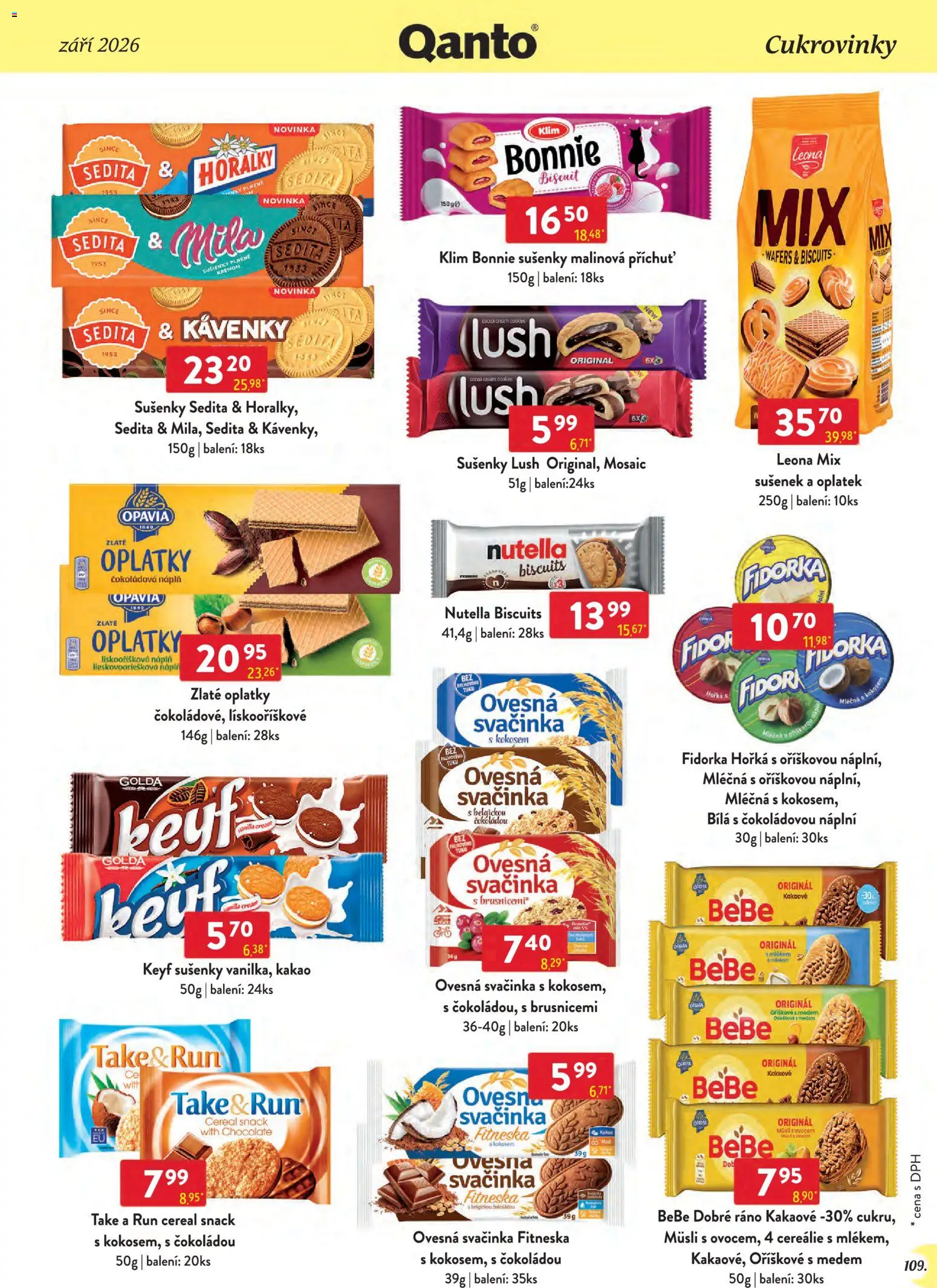 Astur & Qanto leták - Velkoobchod 09/2026 od 01.09.2026 | Strana: 109 | Produkty: Müsli, Mila, Kakao, Bebe