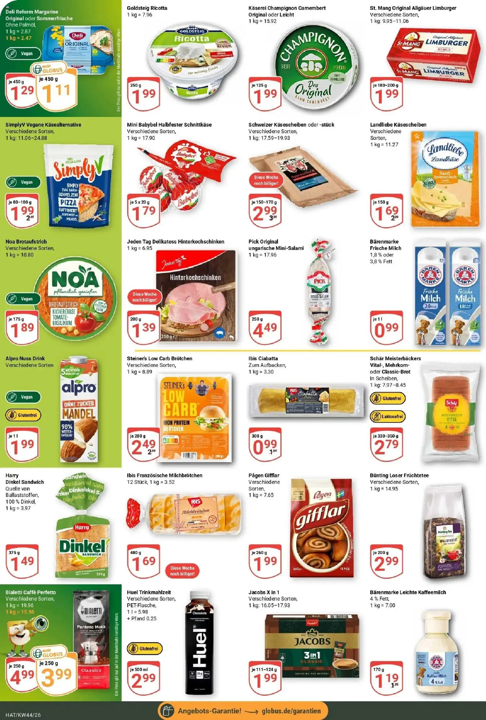 Globus Prospekt Hattersheim (ab 26.10.2026) » Angebote online | Seite: 13 | Produkte: Margarine, Camembert, Tee, Eis