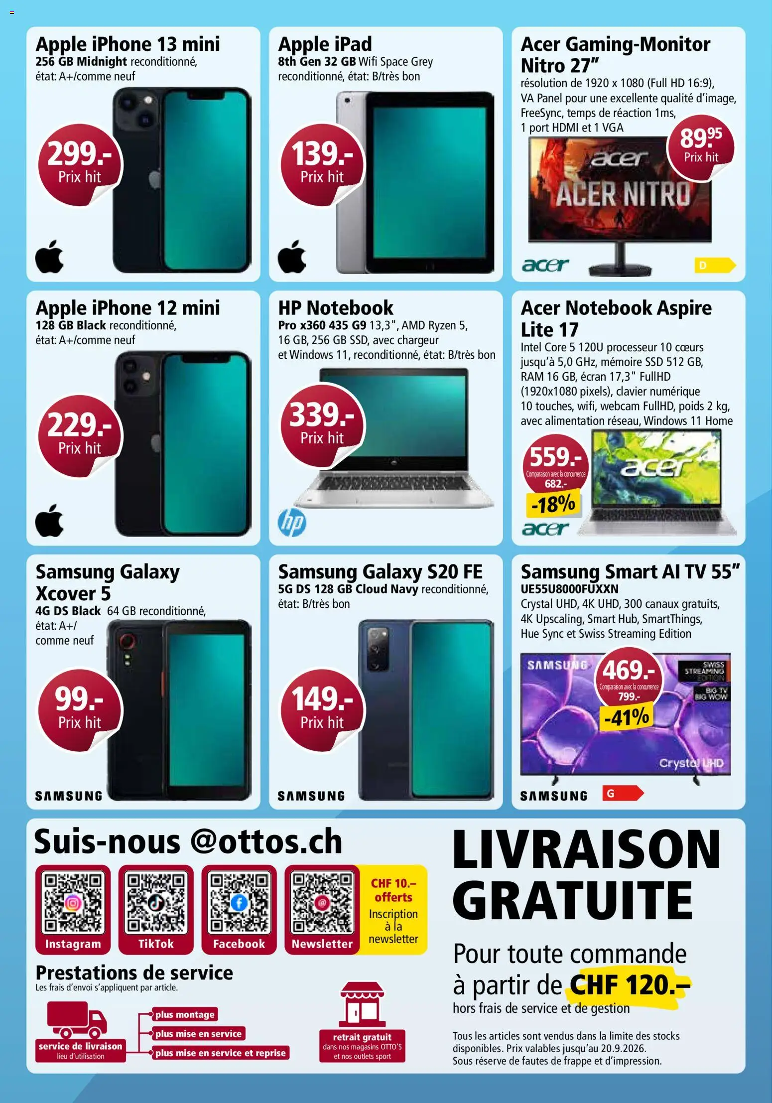 Otto's aktionen Online FR – gültig ab 22.08.2026 | Seite: 2 | Produkte: TV, Apple, Iphone, Ipad