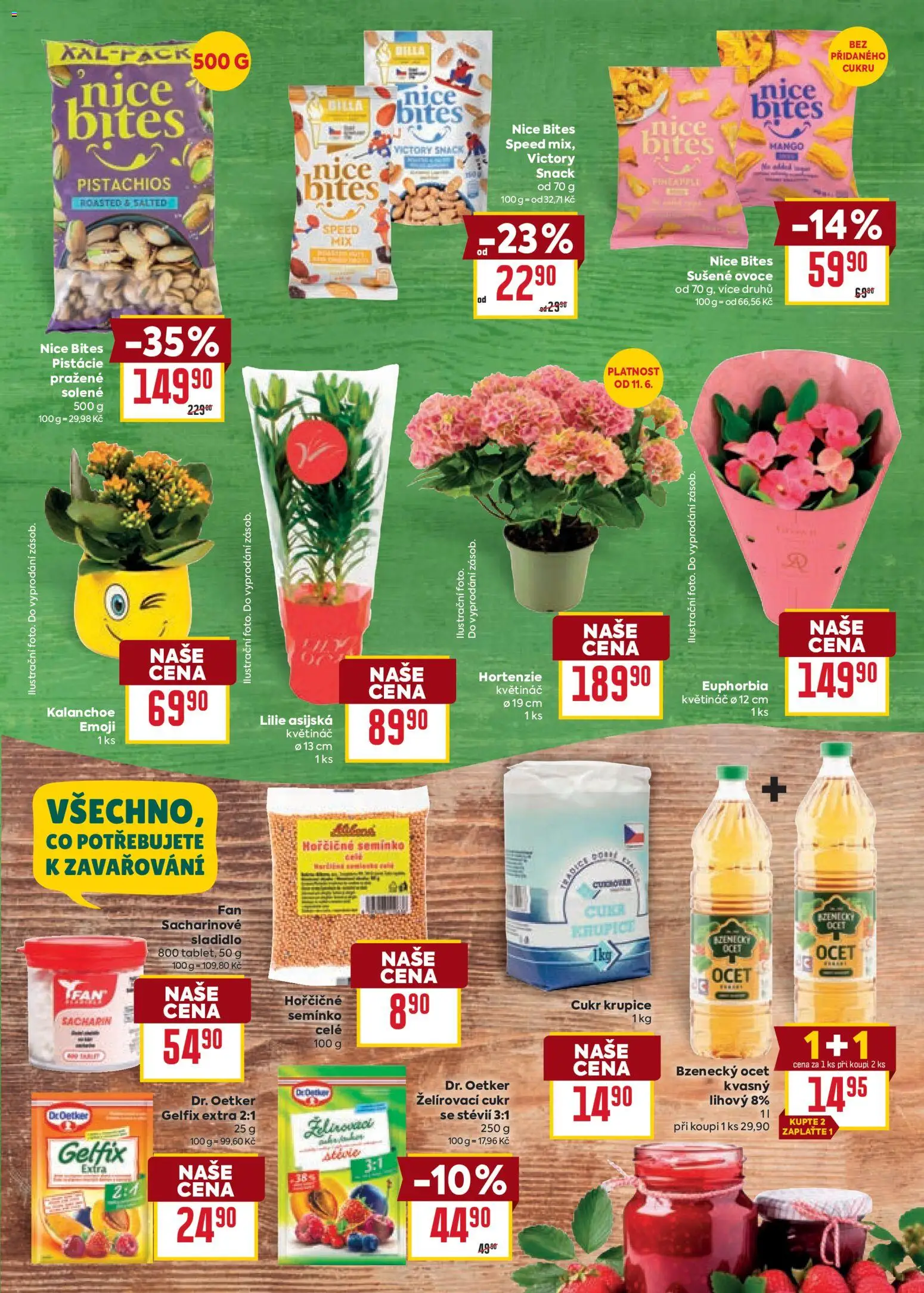 Billa Velký leták od 10.06.2026 | Strana: 9 | Produkty: Želírovací cukr, Cukr, Květináč, Bzenecký Ocet