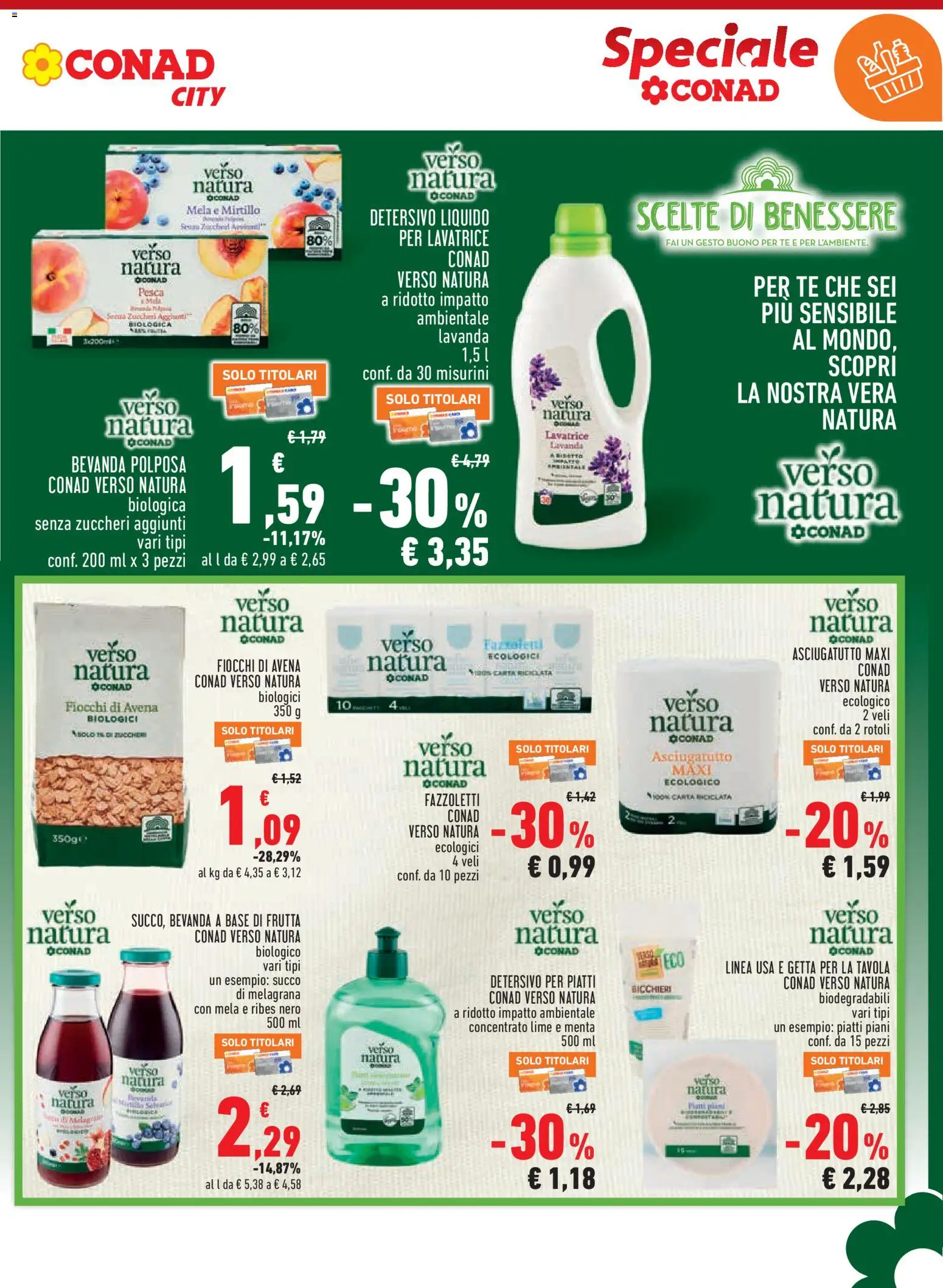 Volantino Conad del 18.06.2026 | Pagina: 17 | Prodotti: Tè, Frutta, Asciugatutto, Lavanda