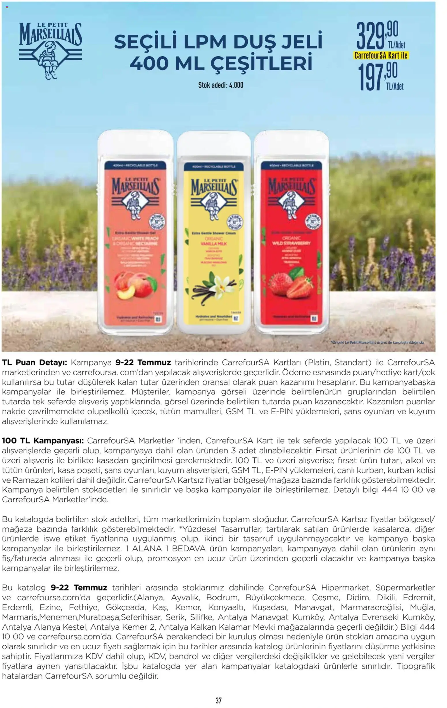 CarrefourSA Katalog - 09 Temmuz 2026 tarihinden itibaren geçerlidir | Sayfa: 37 | Ürünler: Kalkan, Duş jeli, Kemer, Kasa
