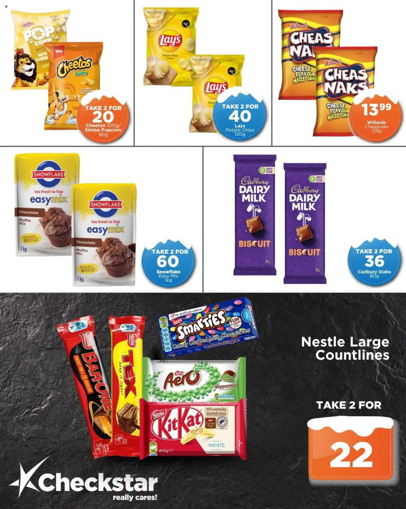 New Check Star catalogue – valid from 22/07/2026 | Page: 6 | Products: Corn, Milk, Cheese, Chips