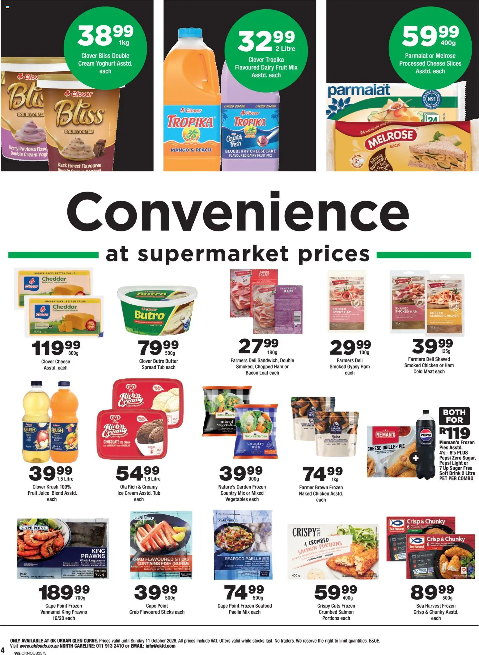 New OK Foods catalogue – valid from 23/09/2026 | Page: 4 | Products: Spread, Ice cream, Mango, Bacon