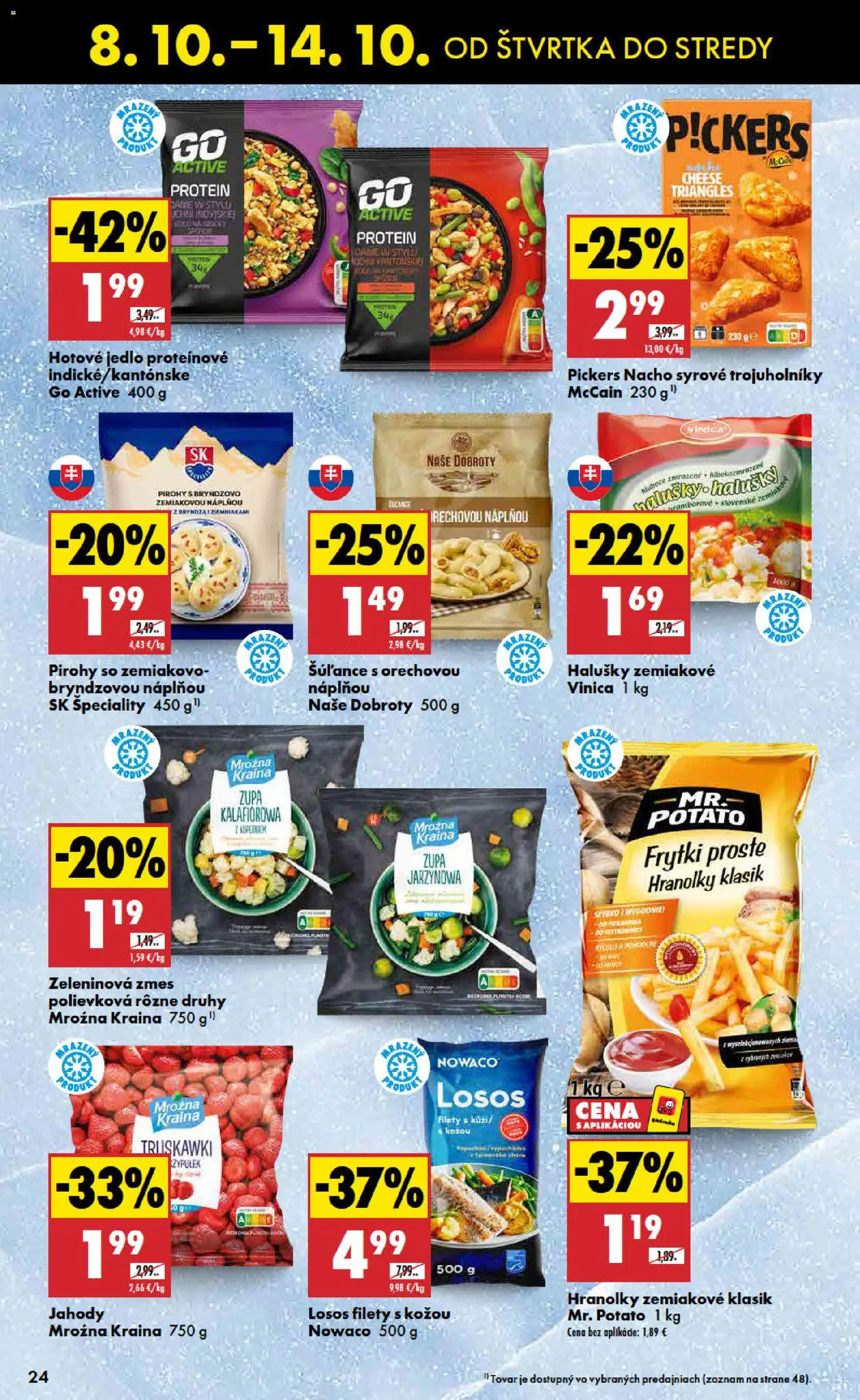 Nové Biedronka akcie – leták je platný od 08.10.2026 | Strana: 24 | Produkty: Pirohy, Gnocchi, Jahody, Špeciality