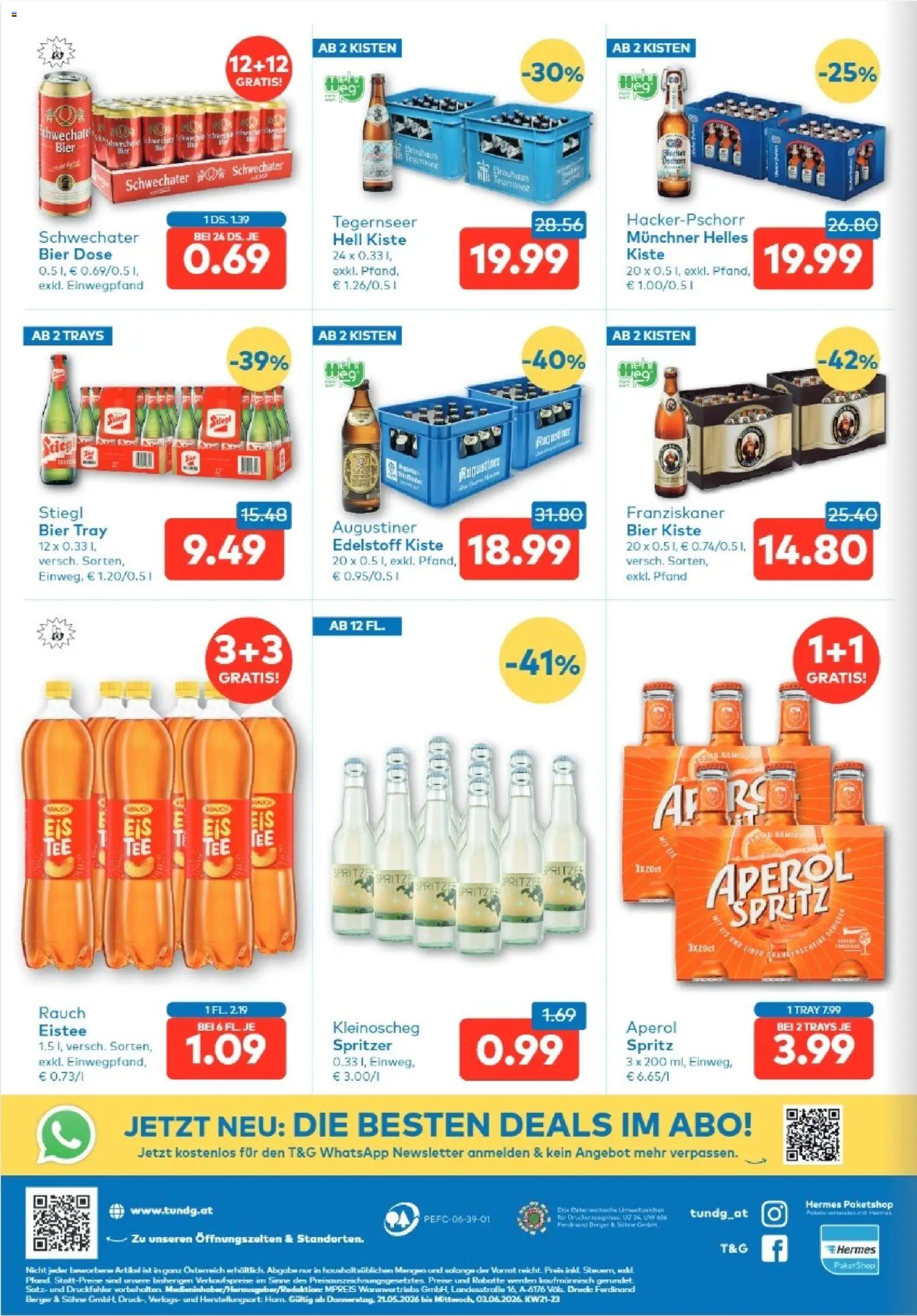 T&G Tirol gültig ab 21.05.2026 | Seite: 8 | Produkte: Bier