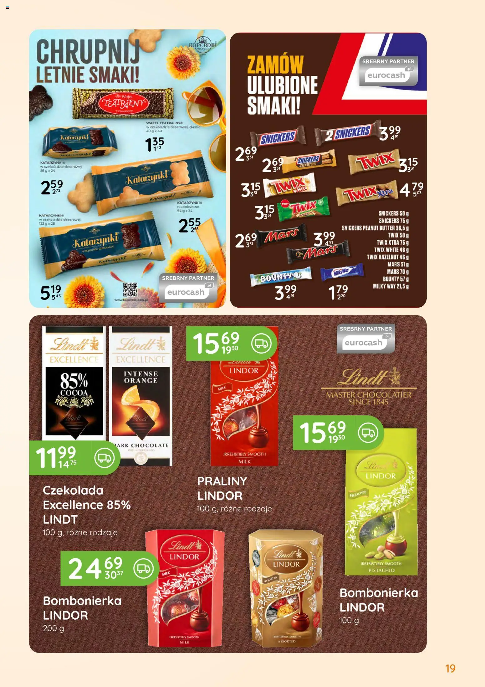Eurocash gazetka - Oferta Handlowa od 01.06.2026 | Strona: 19 | Produkty: Praliny, Bombonierka, Czekolada