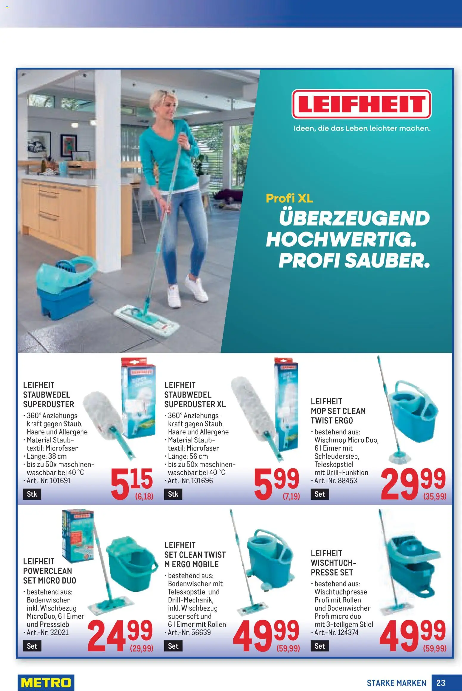 Metro angebote Starke Marken gültig ab 23.07.2026 | Seite: 23 | Produkte: Presse