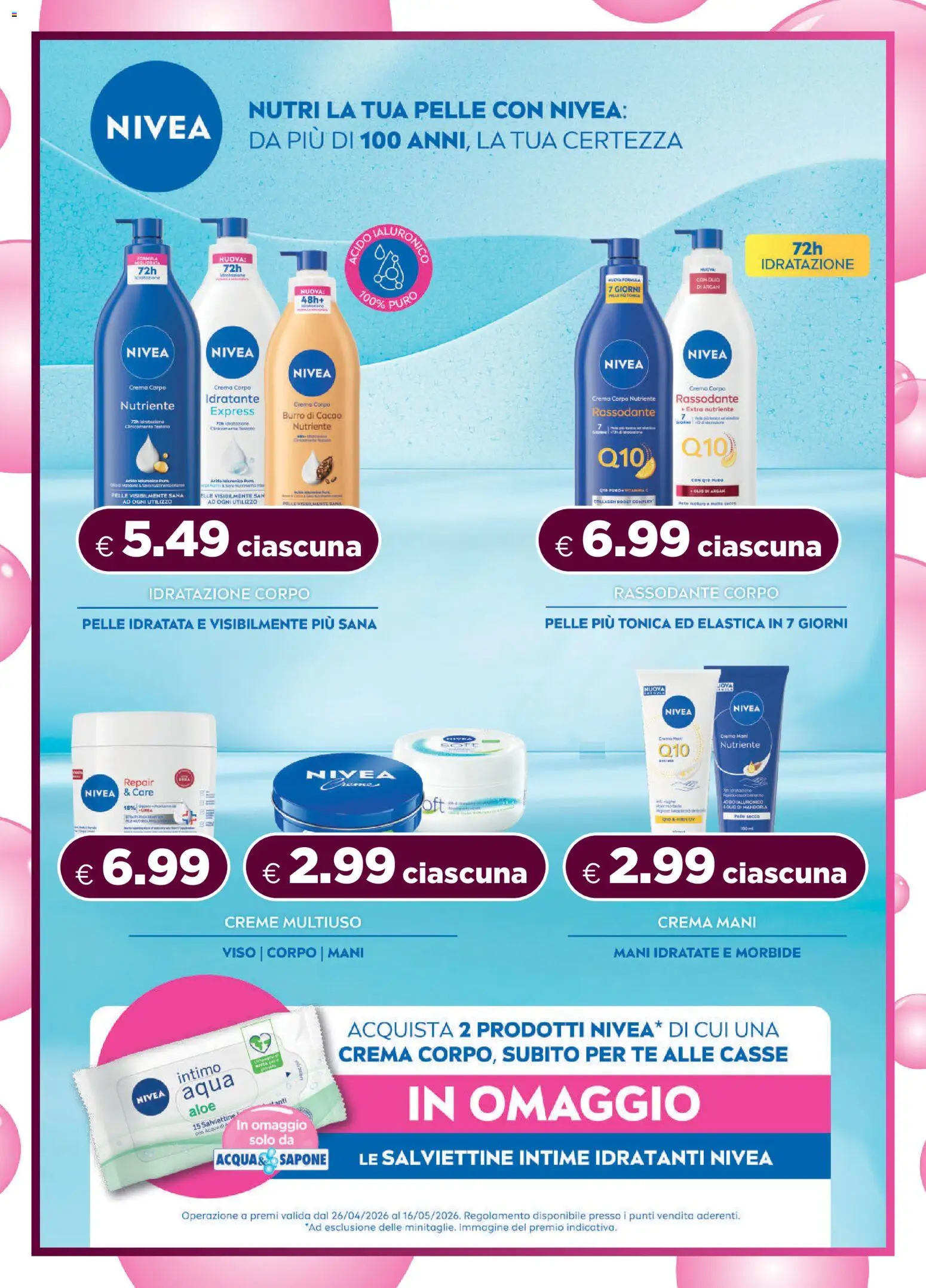 Volantino Acqua e Sapone del 26.04.2026 | Pagina: 10 | Prodotti: Crema, Olio, Burro, Cacao