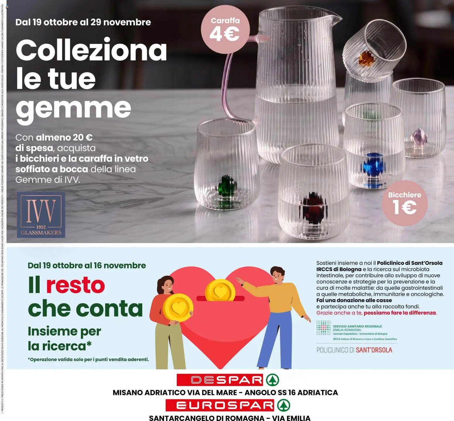 Volantino Despar del 15/10/2026 | Pagina: 24 | Prodotti: Caraffa, Bicchiere