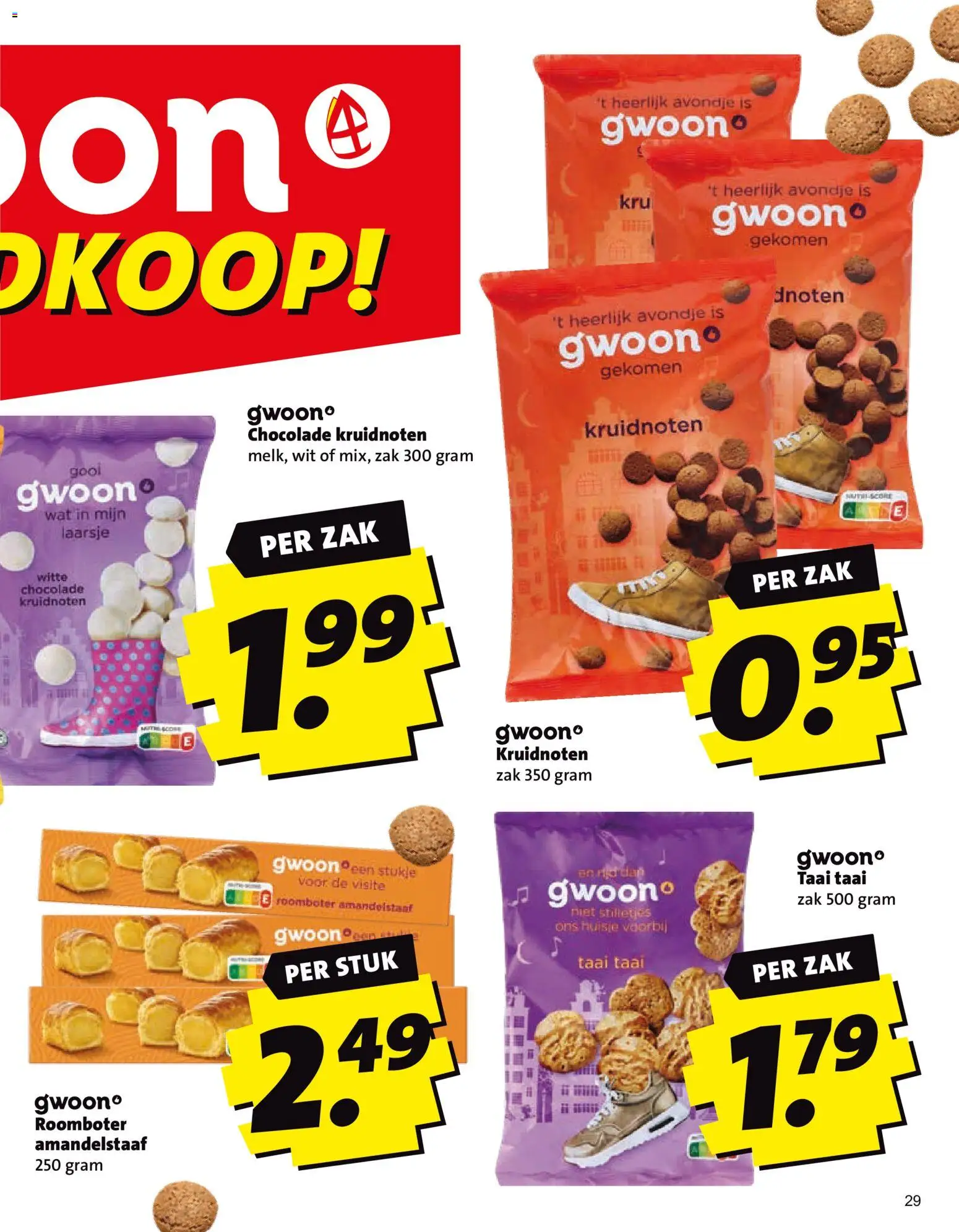 {H1} | Pagina: 29 | Producten: Witte chocolade, Chocolade, Roomboter, Zak