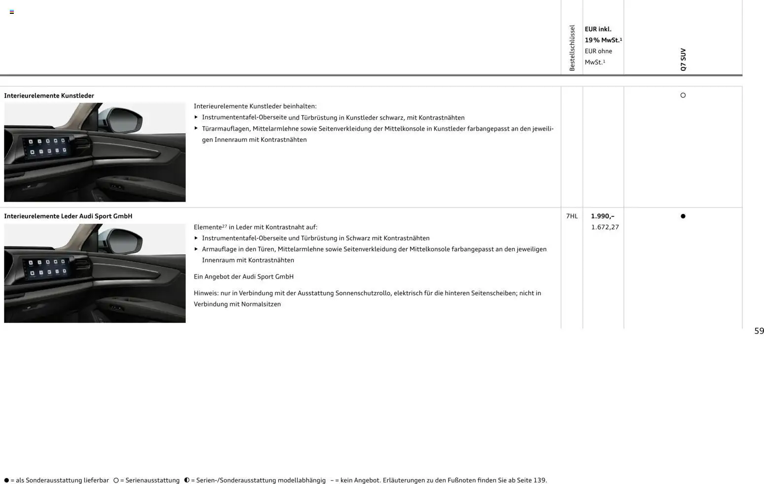 Audi Q7 – gültig ab 23.06.2026 | Seite: 59